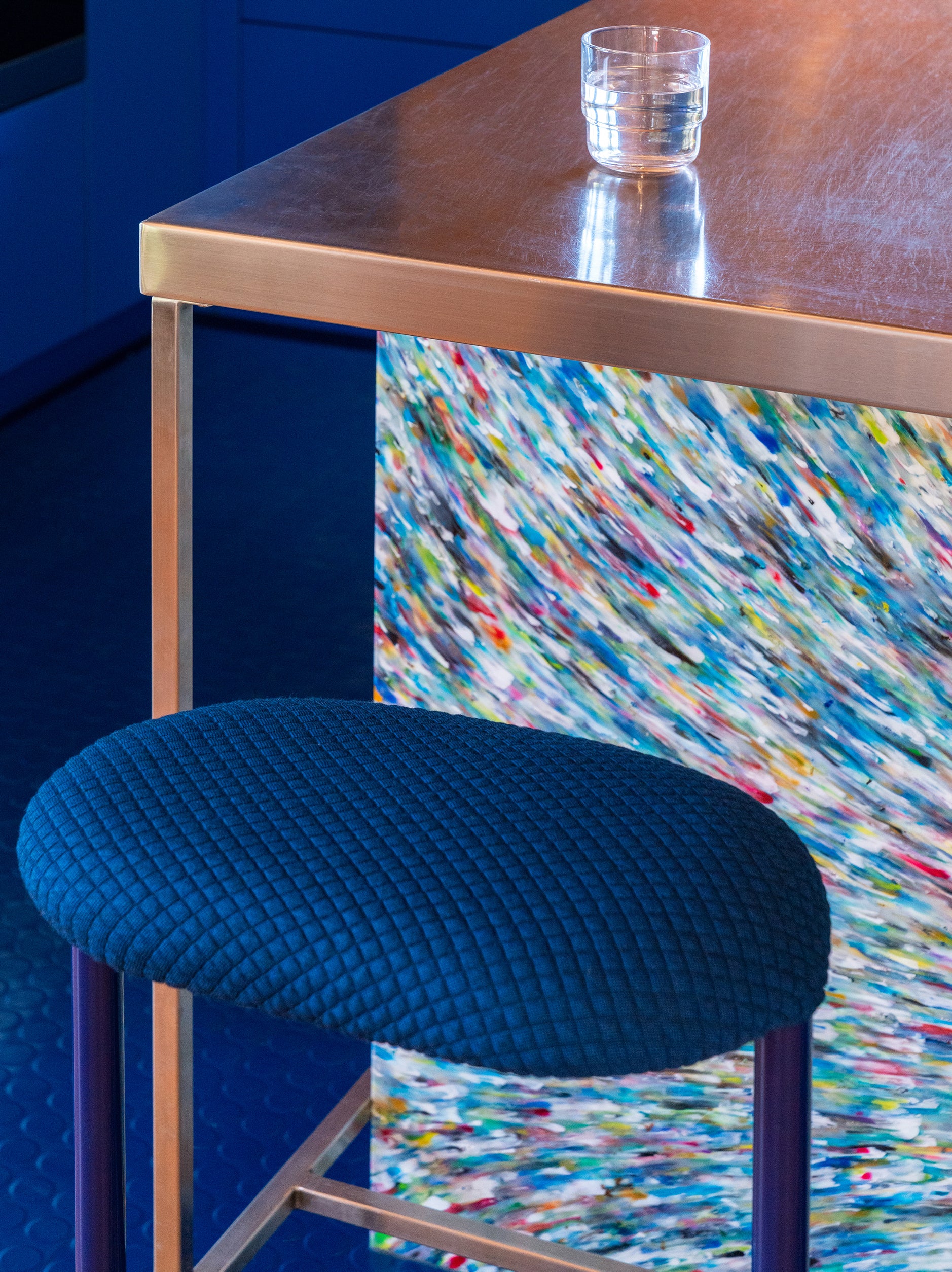 Platform Seat Cover Blue / One Size