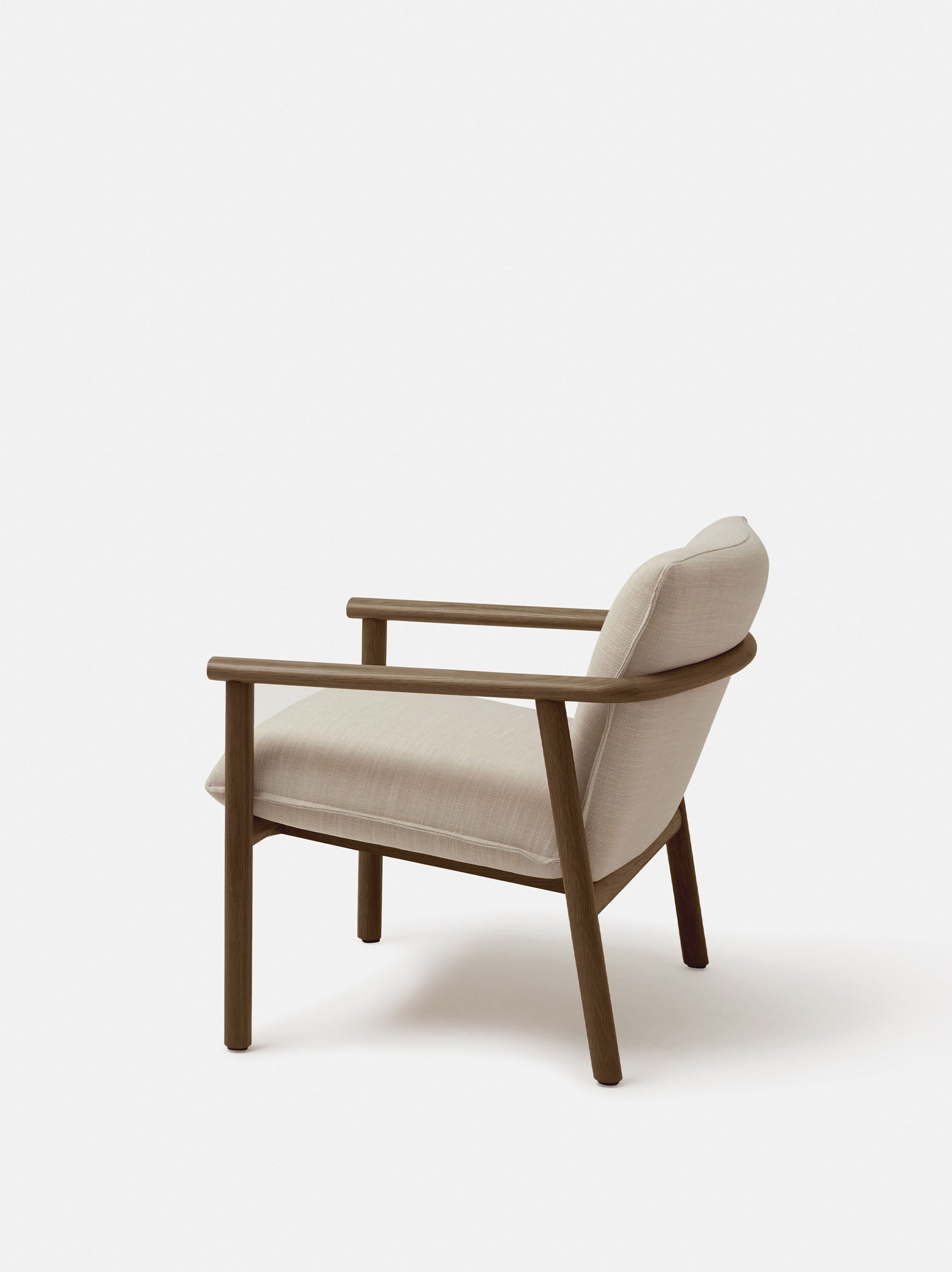 Label Armchair Low Smoked Oak/Beige / Low