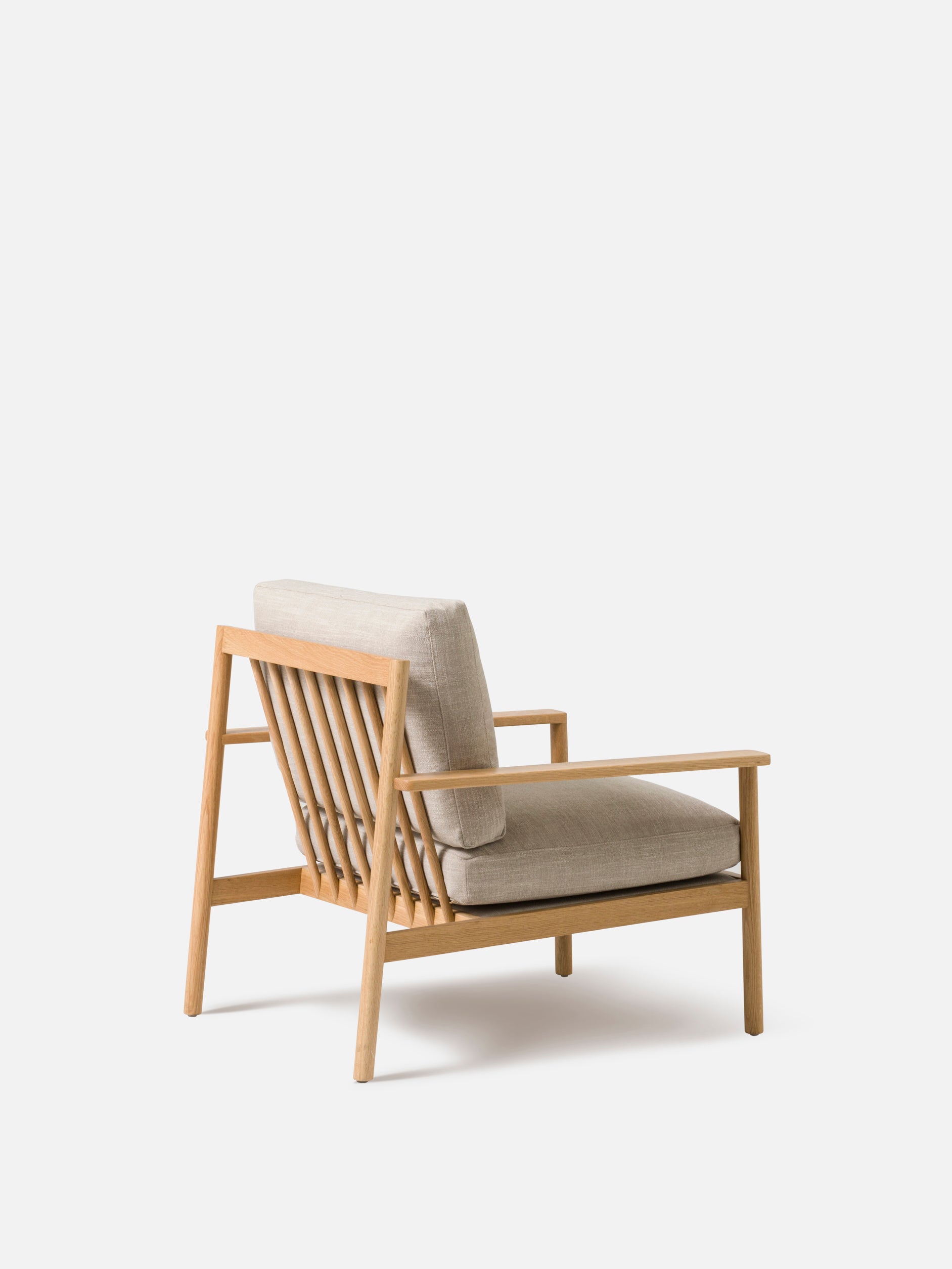 Daily Armchair Oak/Stof Flax #10 Beige / One Size