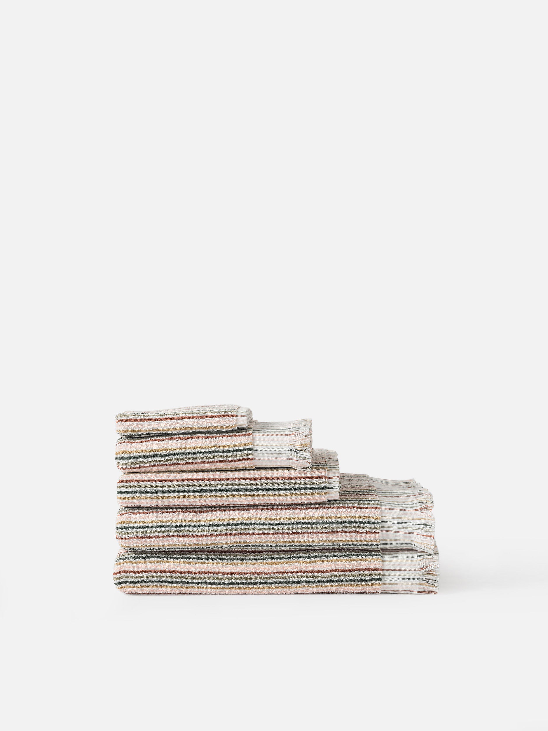 Alice Cotton Bath Mat Moss/Multi / Bath Mat