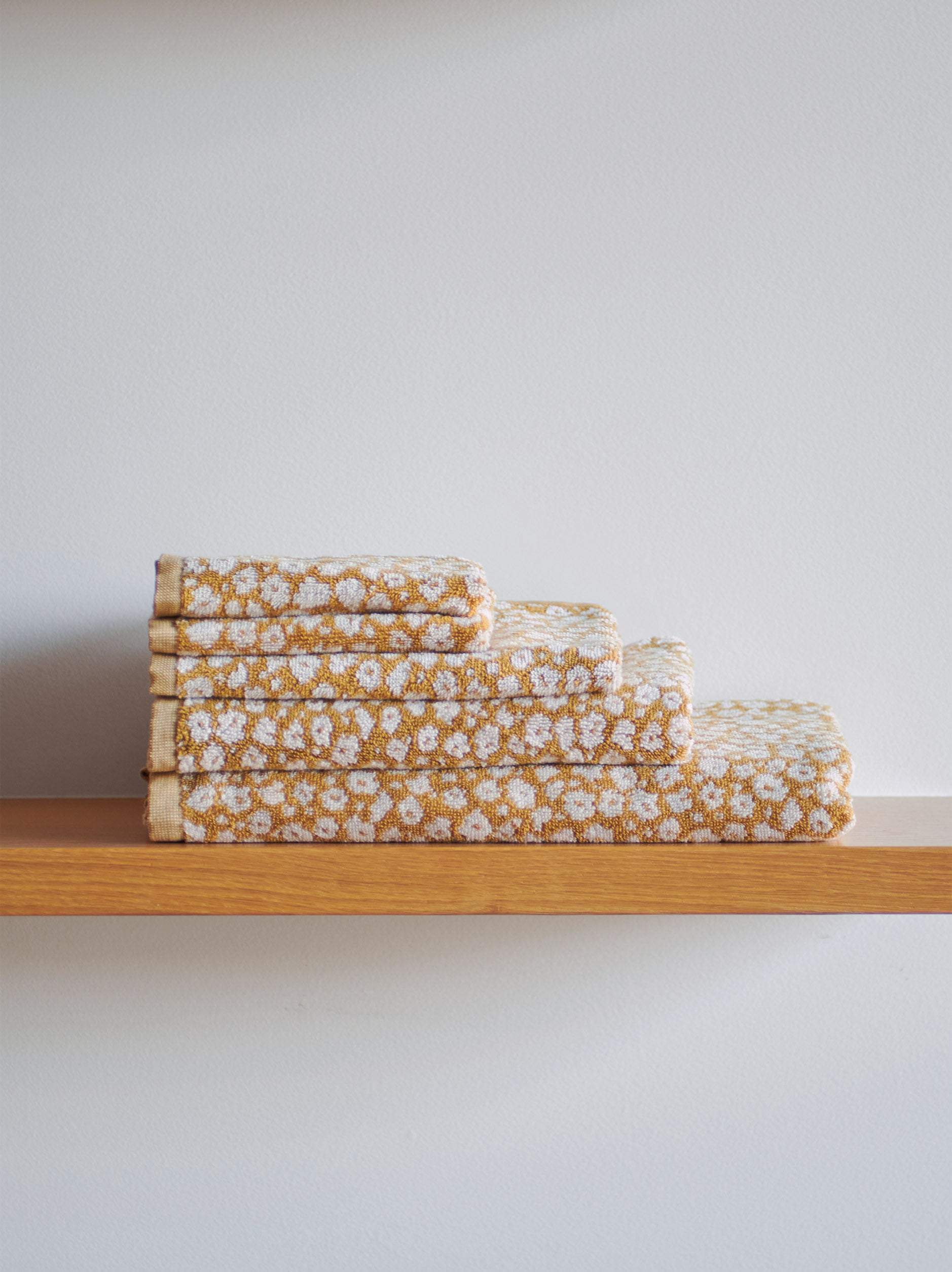 Forget Me Not Cotton Hand Towel Citron / Hand Towel