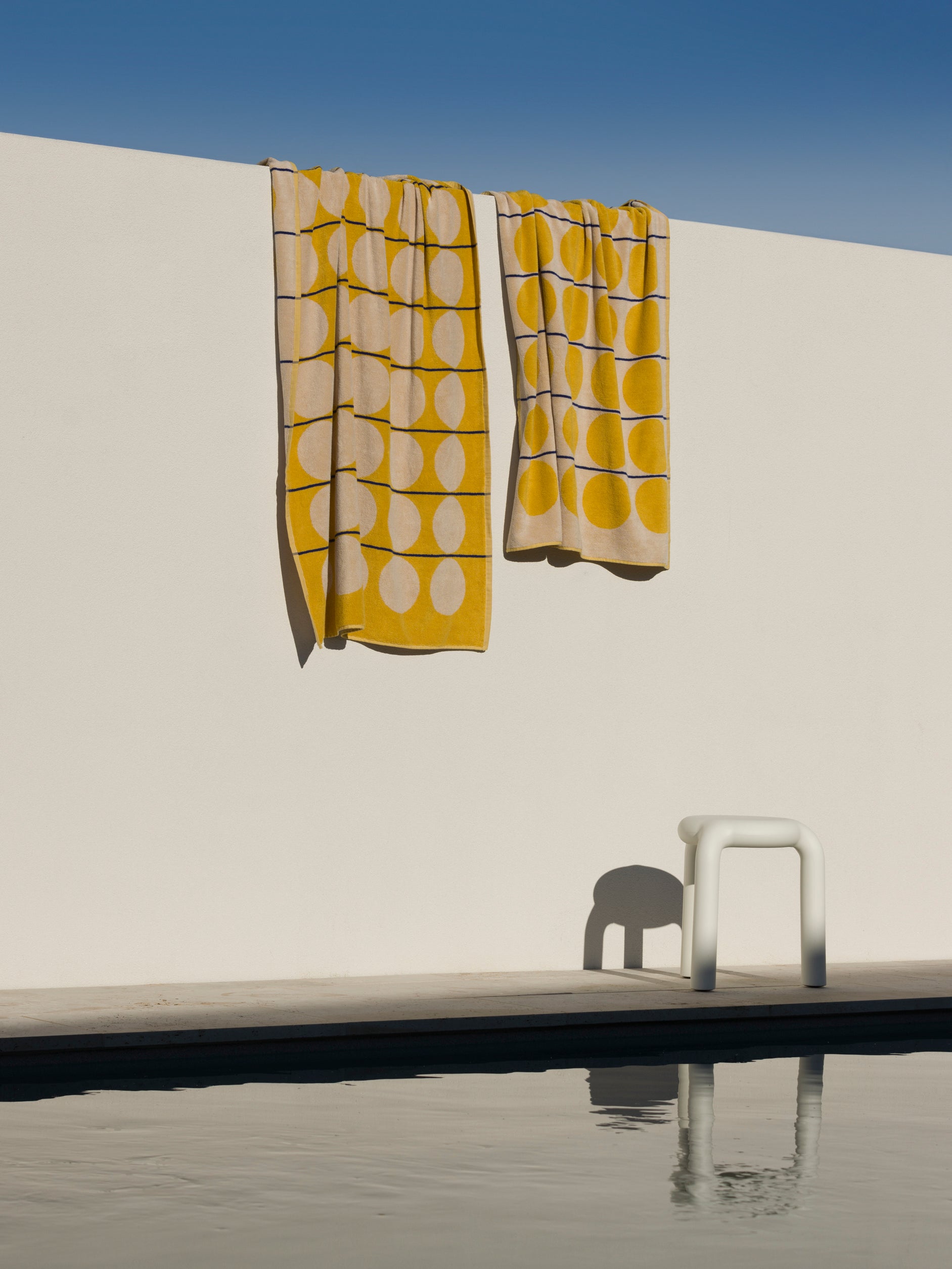 Abacus Beach Towel Daffodil/Cream / 100x180cm
