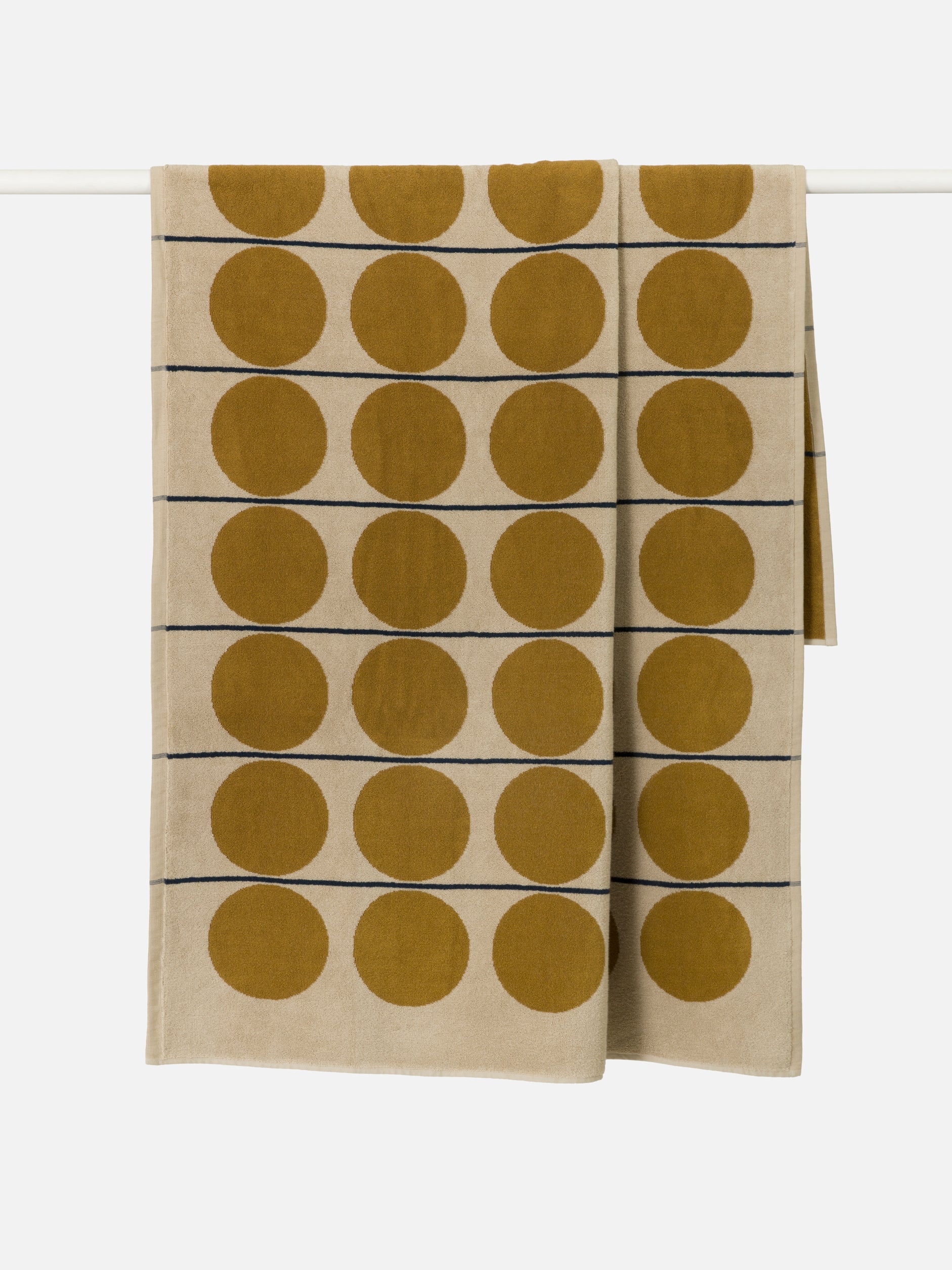 Abacus Beach Towel Oyster/Kumara / 100x180cm