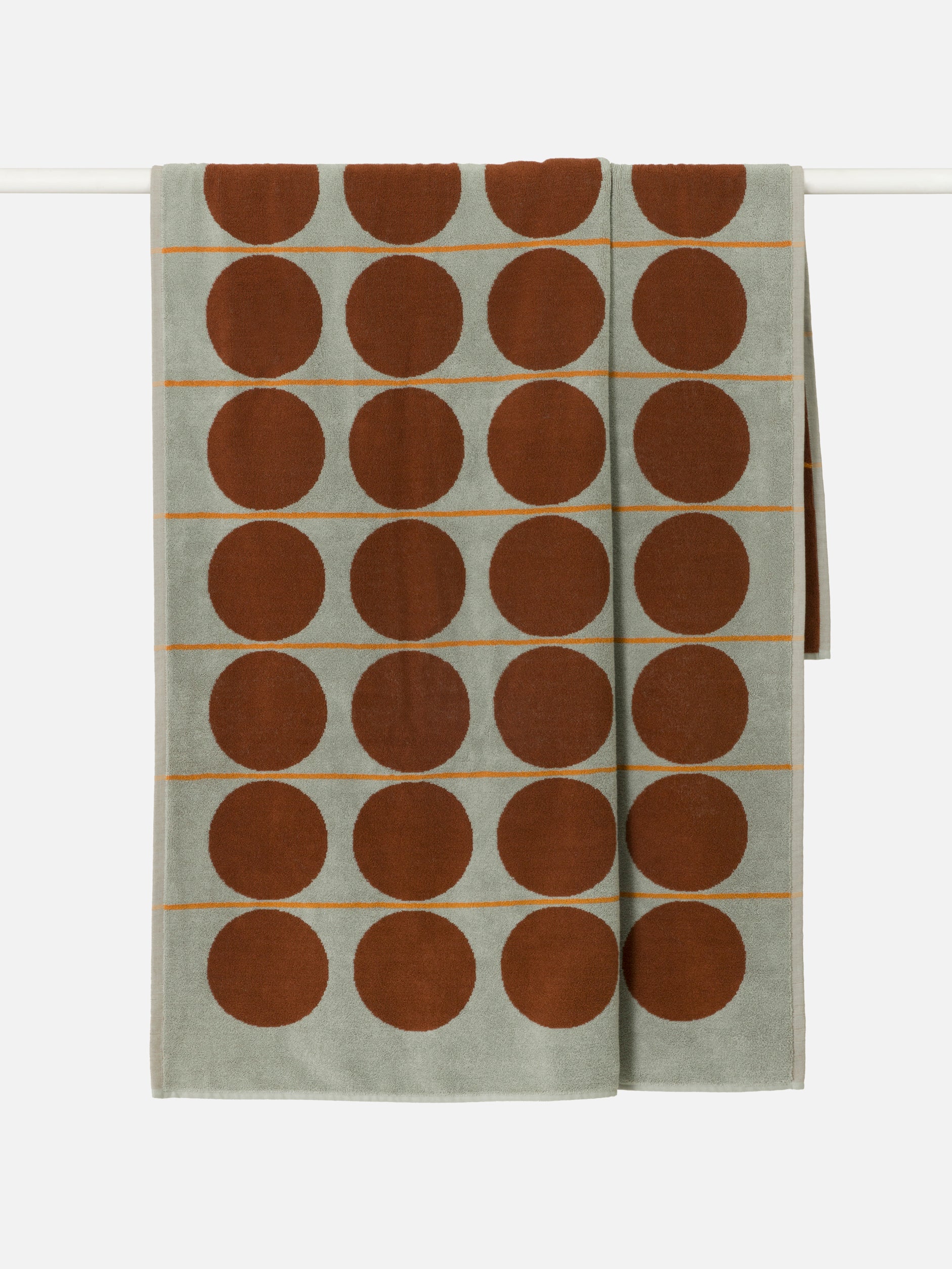 Abacus Beach Towel Mist/Paprika / 100x180cm