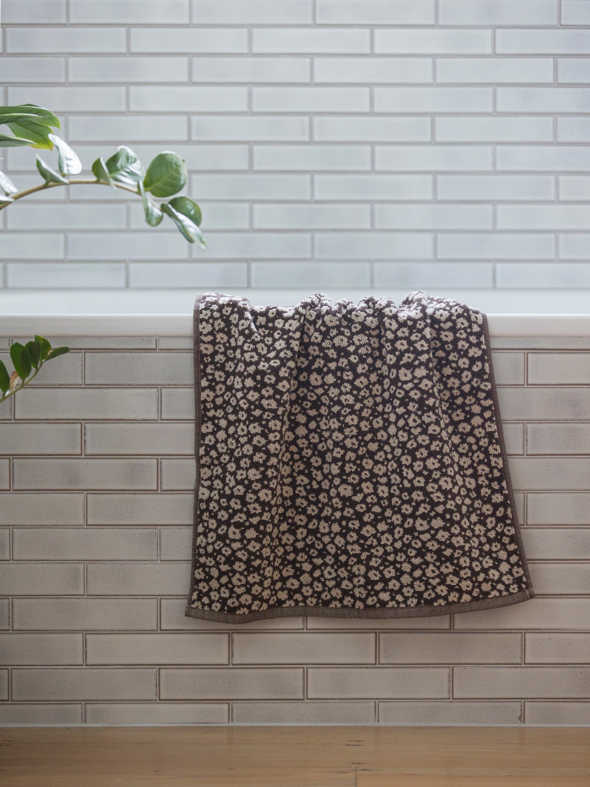 Forget Me Not Cotton Bath Towel Range Rye/Oat / Bath Mat