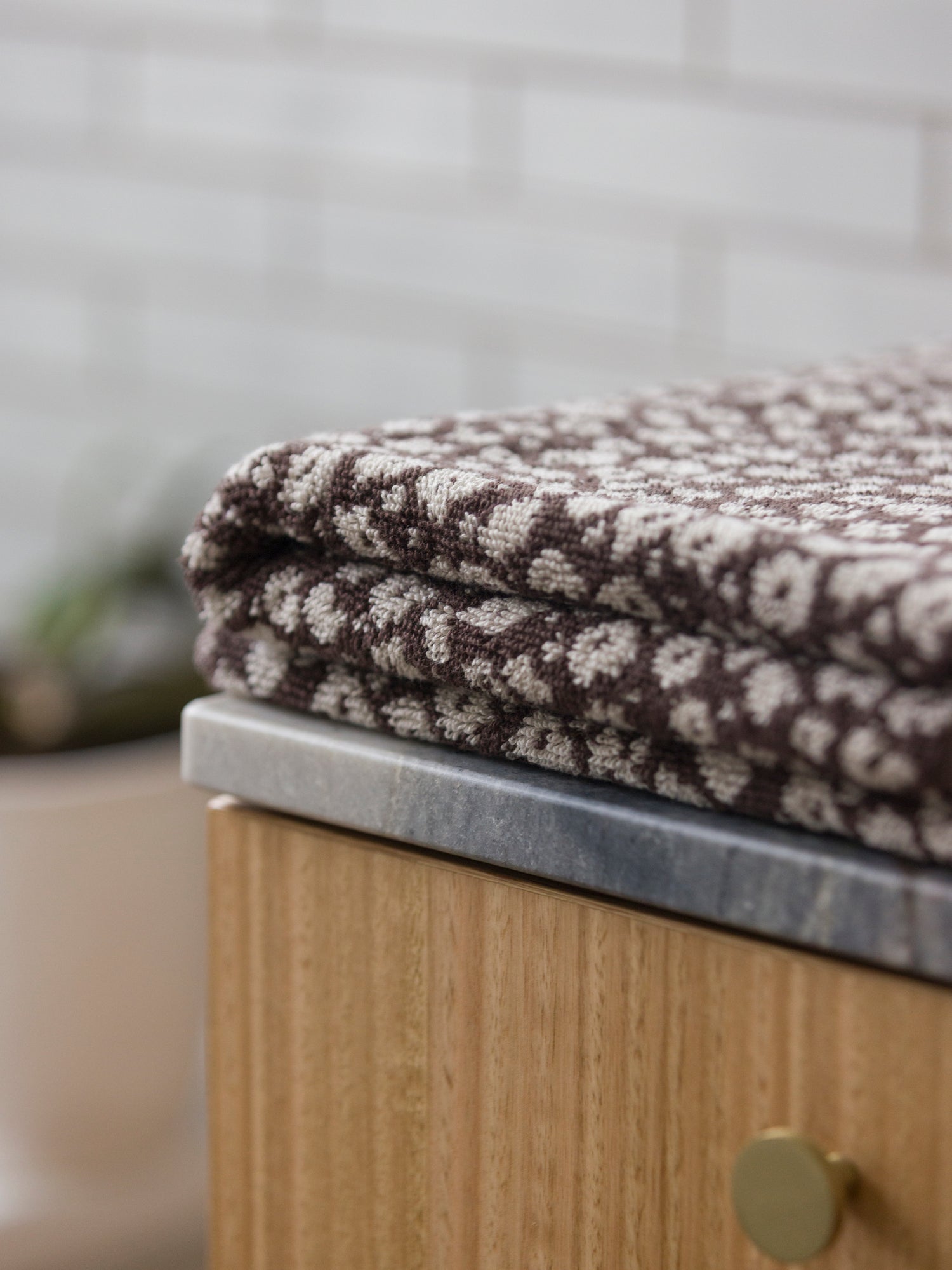 Forget Me Not Cotton Bath Towel Range Rye/Oat / Bath Towel