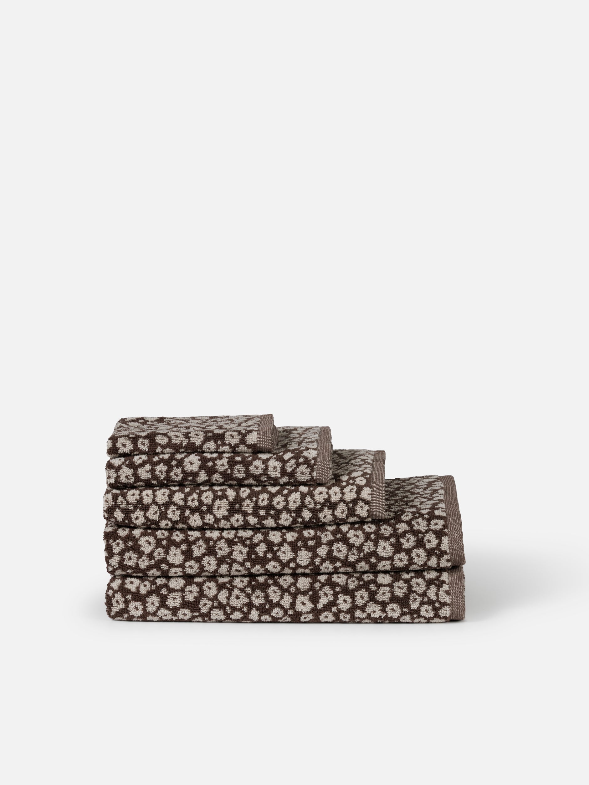 Forget Me Not Cotton Bath Towel Range Rye/Oat / Hand Towel