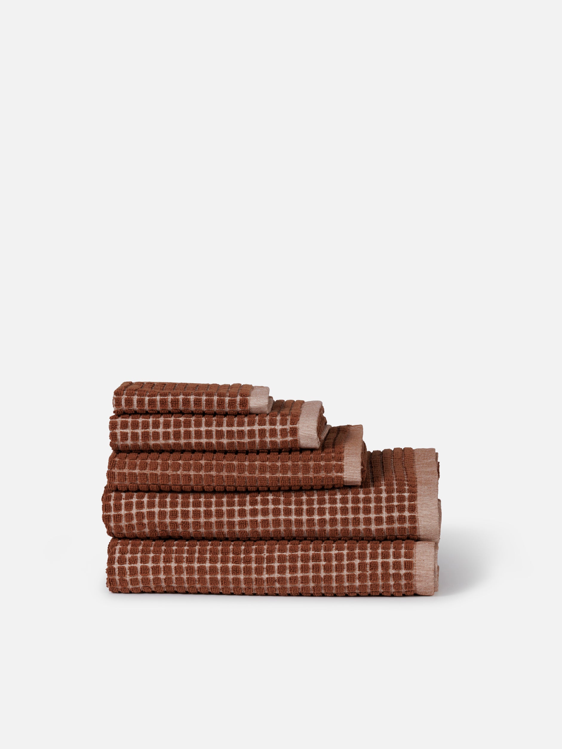 Nero Cotton Towel Range Paprika/Cream / Bath Mat