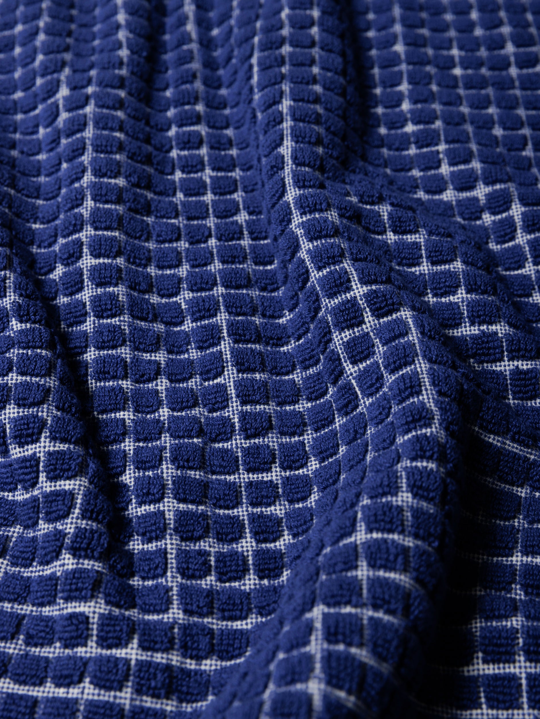 Nero Cotton Towel Range Cobalt/Cream / Hand Towel