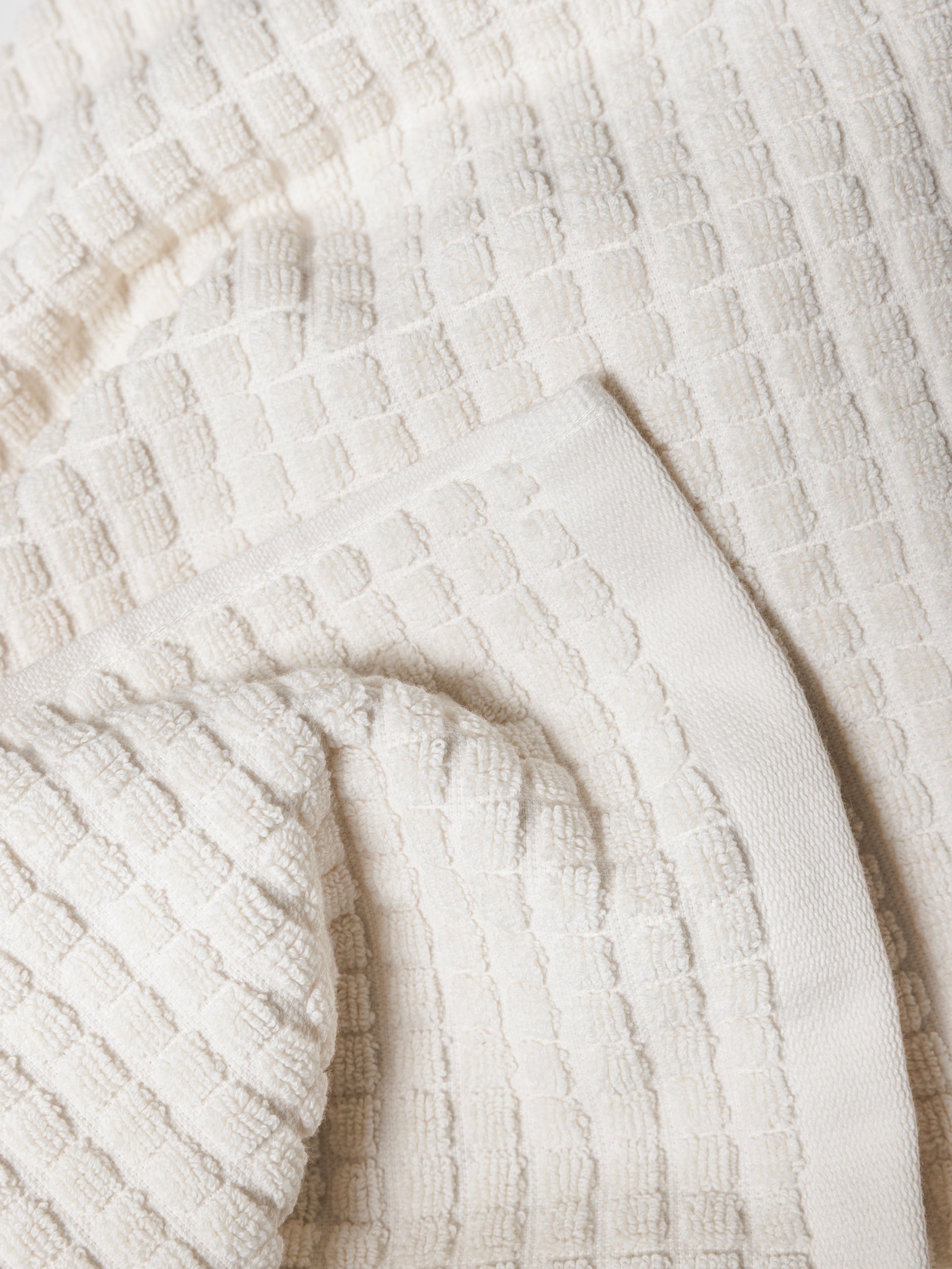 Nero Cotton Towel Range Cream / Bath Mat