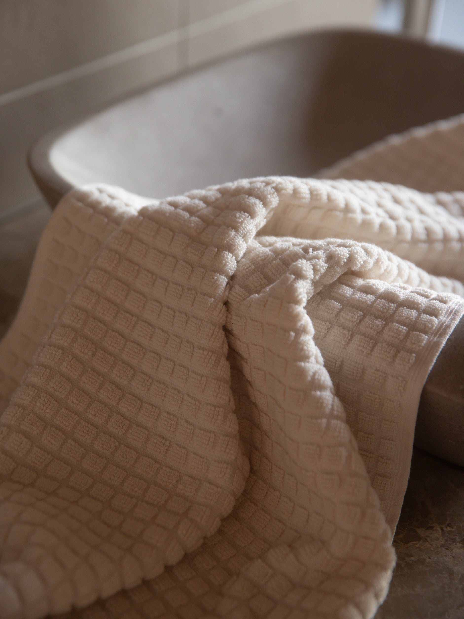 Nero Cotton Towel Range Cream / Hand Towel