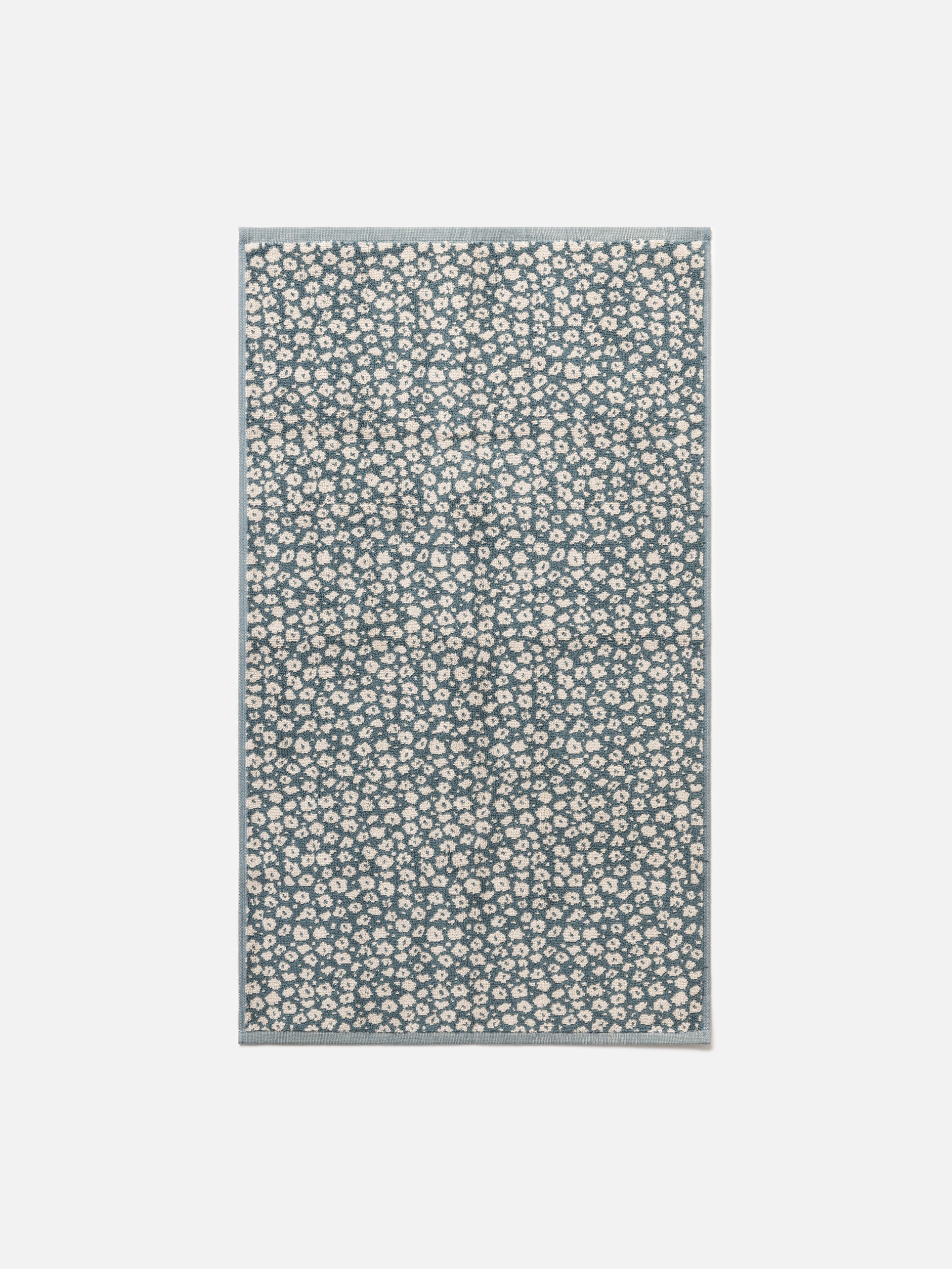 Forget Me Not Cotton Bath Towel Range Cod/Oat / Bath Mat