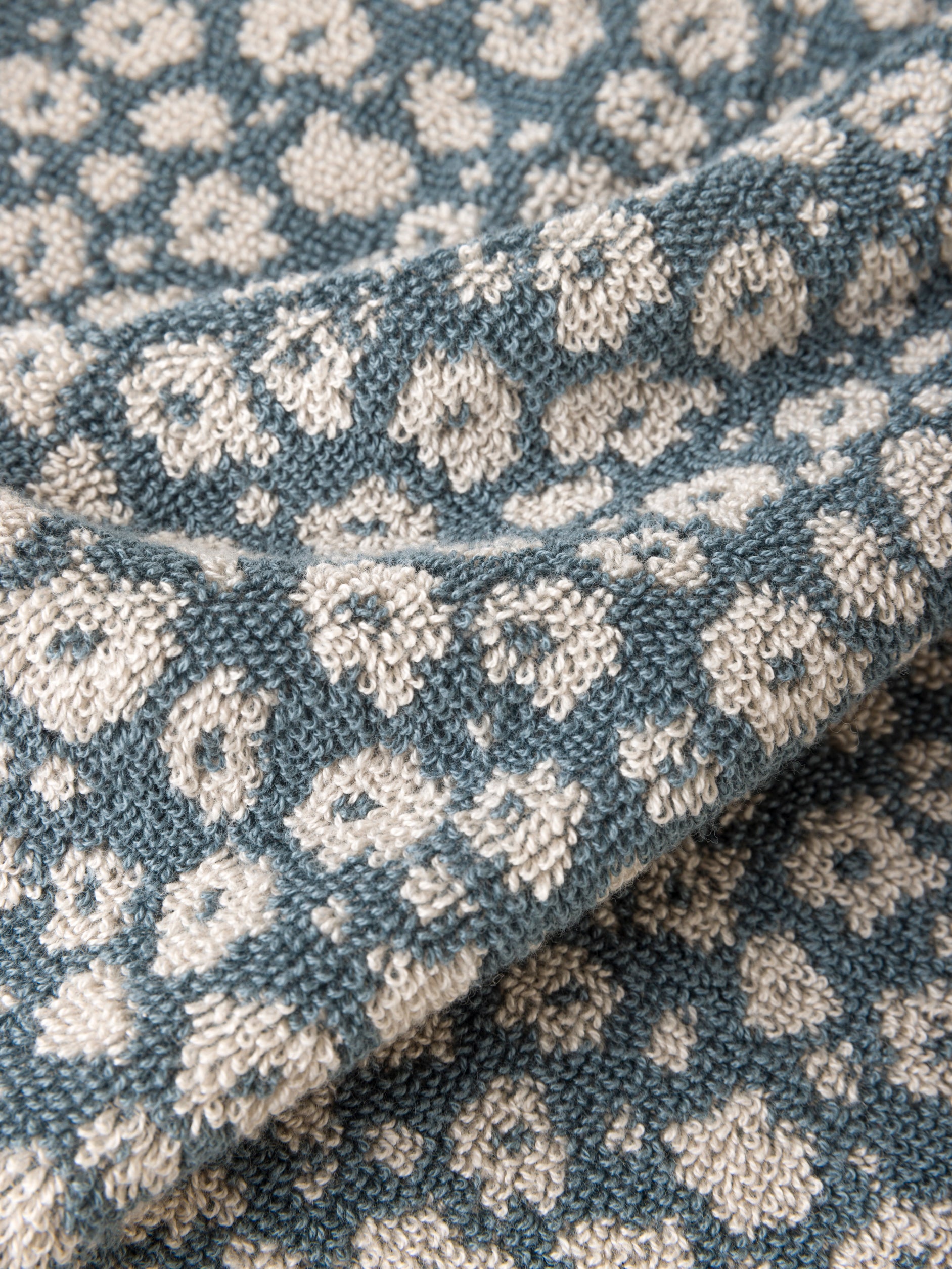 Forget Me Not Cotton Bath Towel Range Cod/Oat / Face Cloth