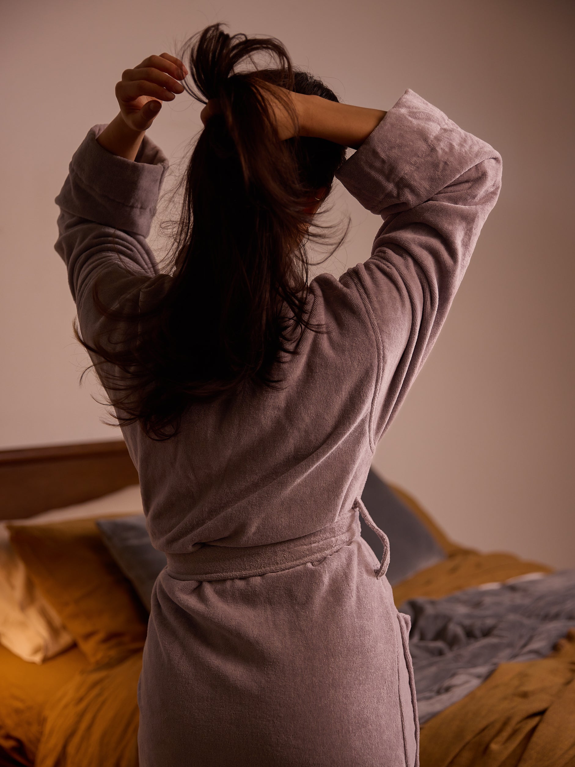 Velour Cotton Robe Pansy / Small