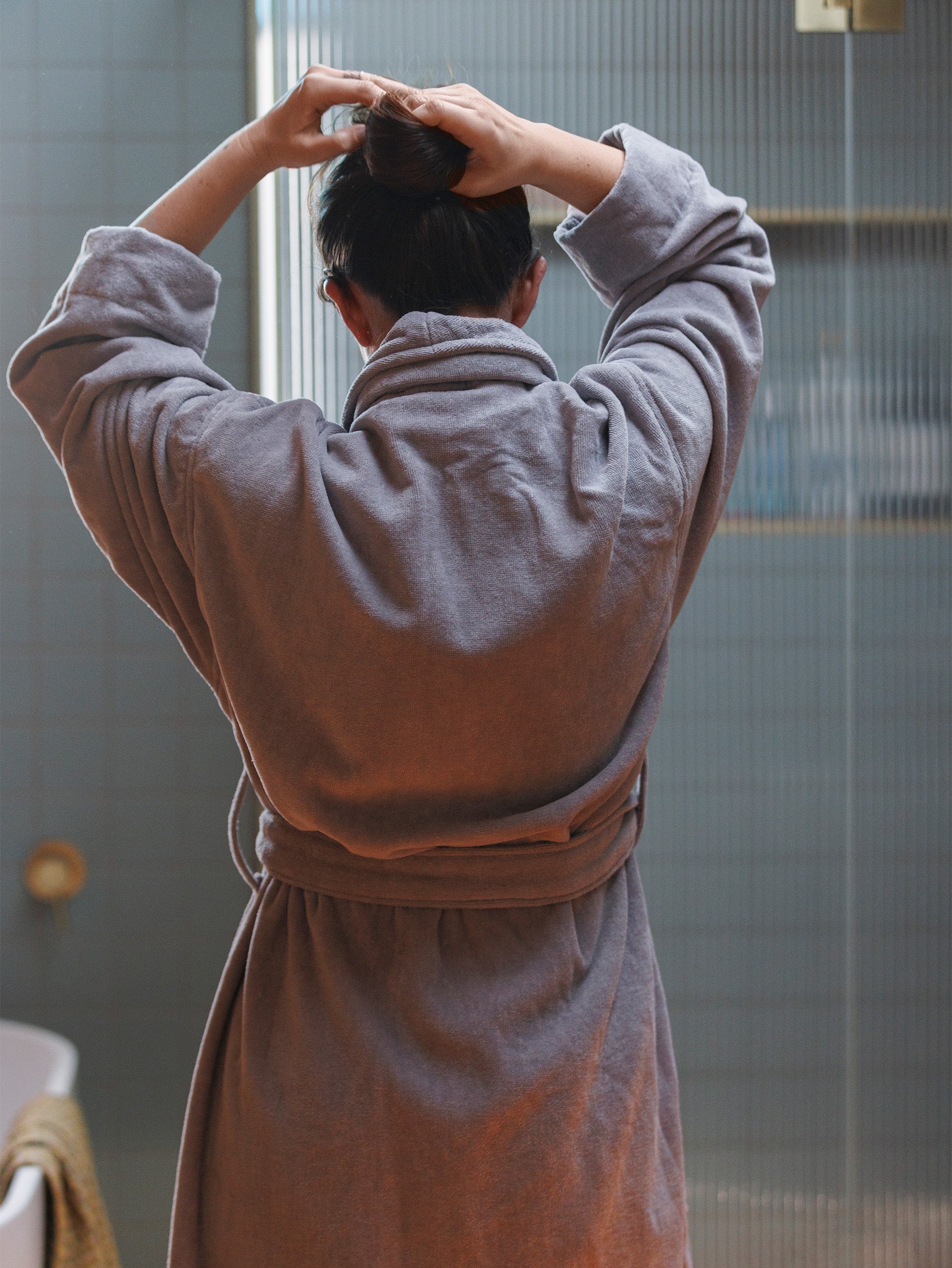 Velour Cotton Robe Pansy / Extra Large