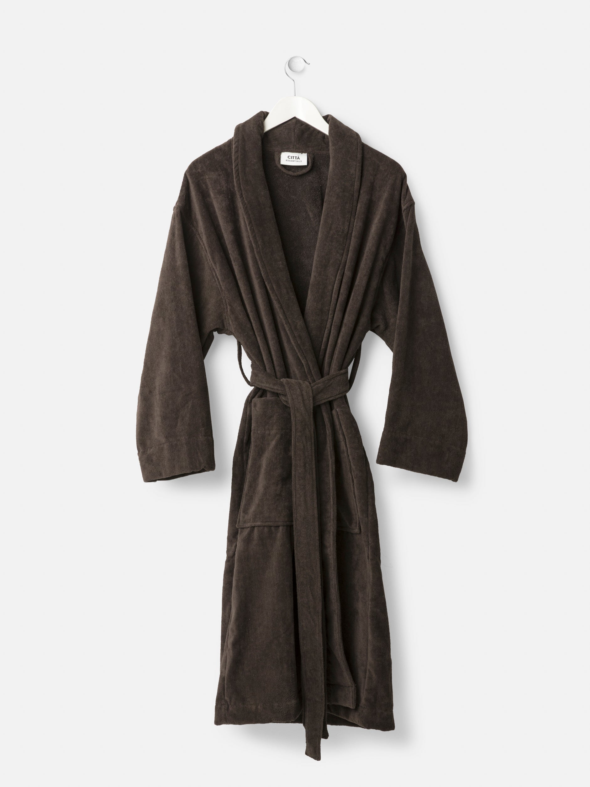 Velour Cotton Robe Cocoa / Large