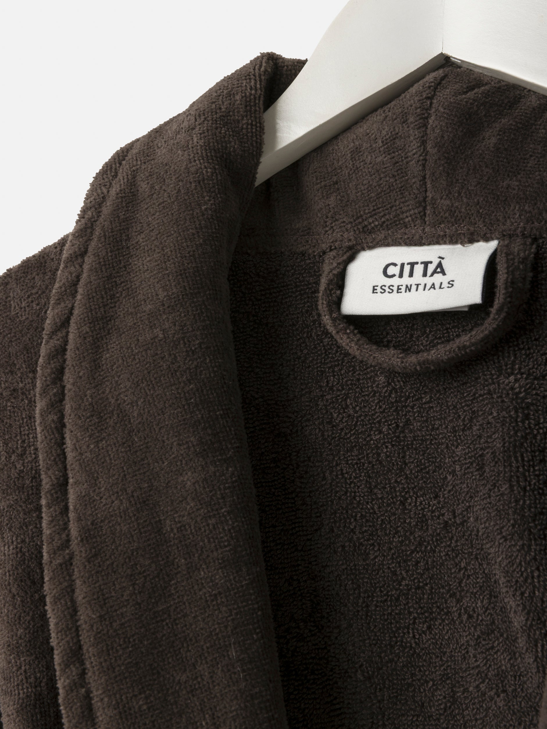 Velour Cotton Robe Cocoa / Large