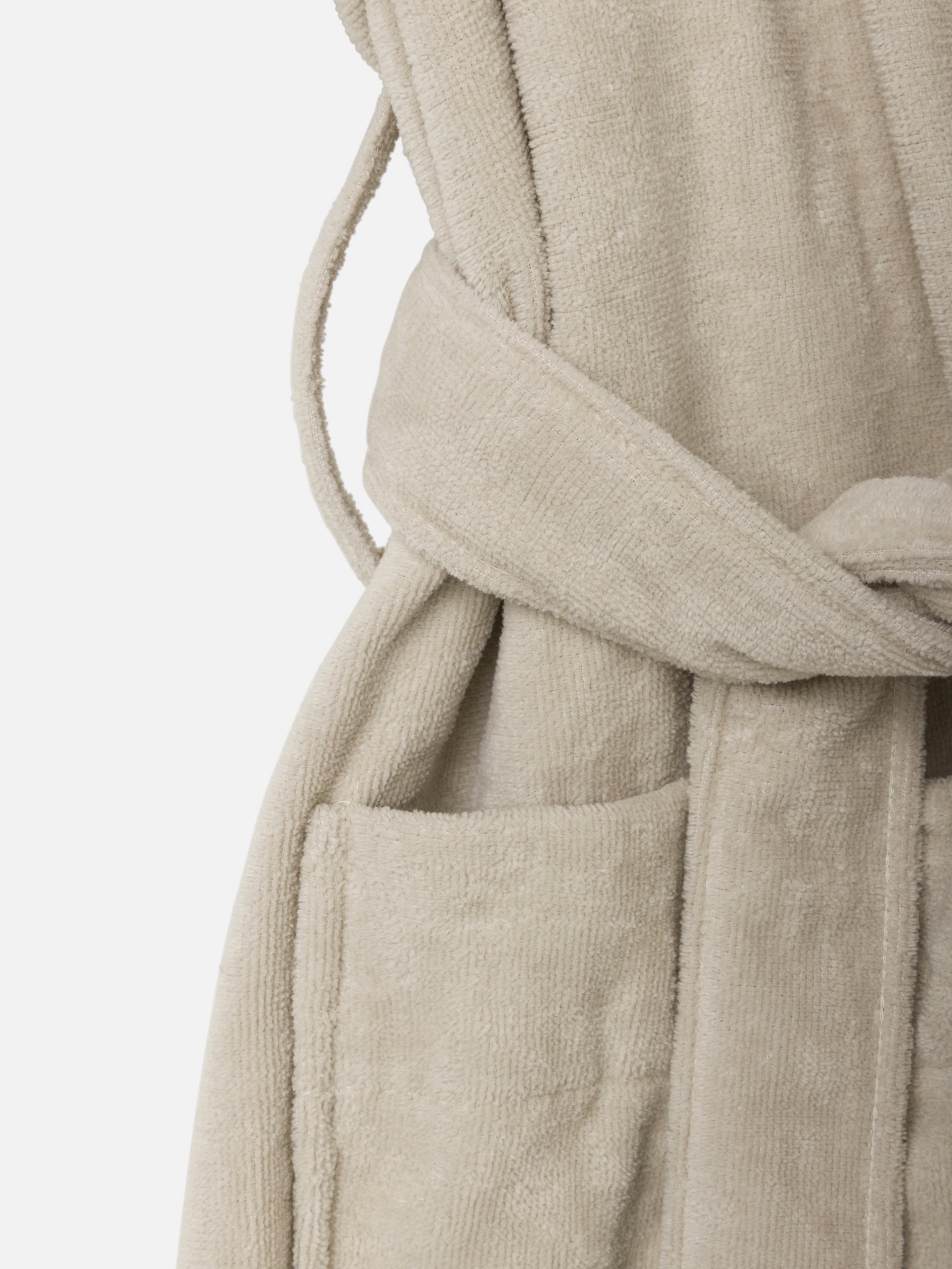 Velour Cotton Robe Oat / Extra Large