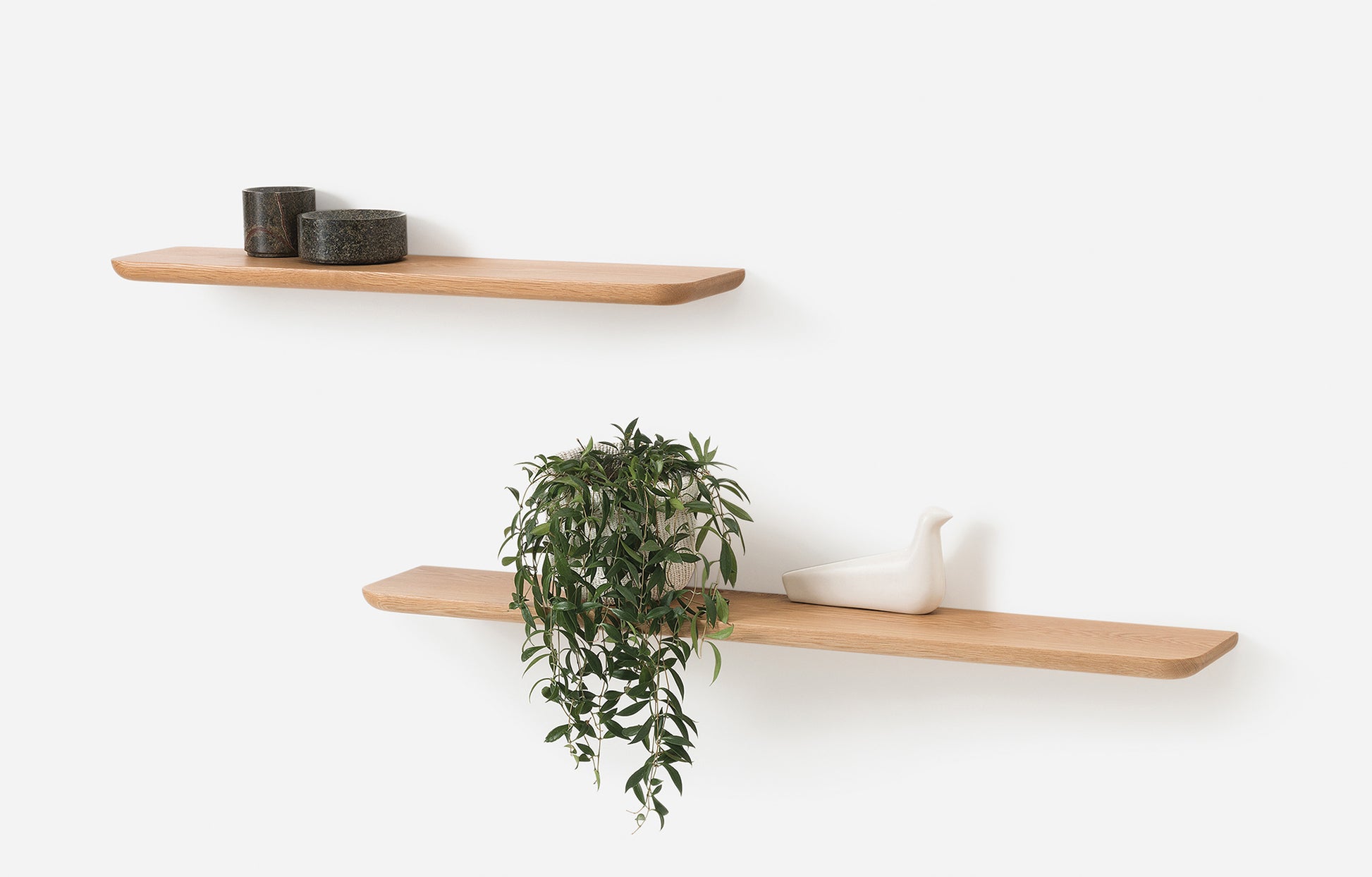 Radial Floating Shelf Natural Oak / XX-Large