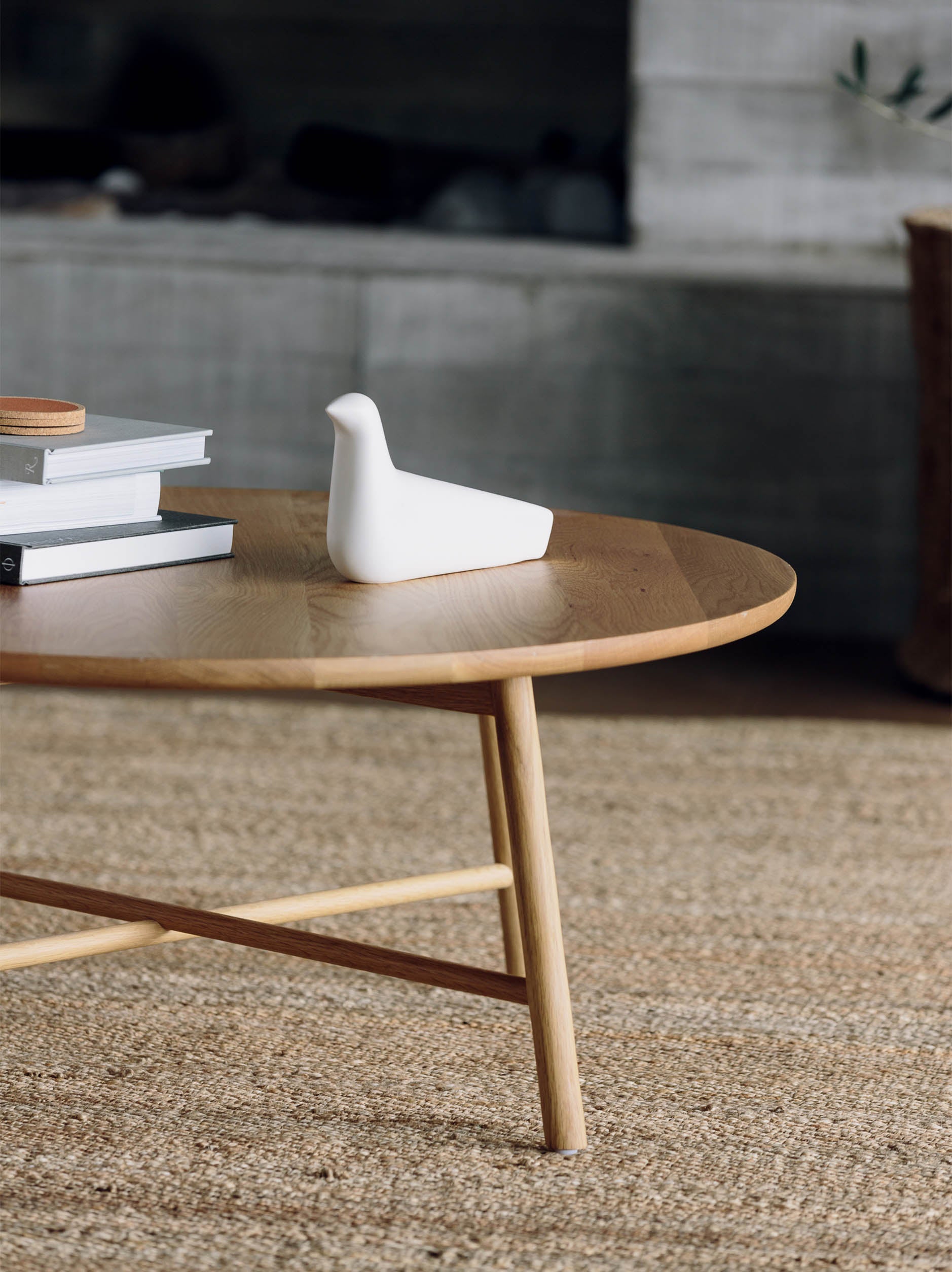 Radial Round Coffee Table Oak / One Size