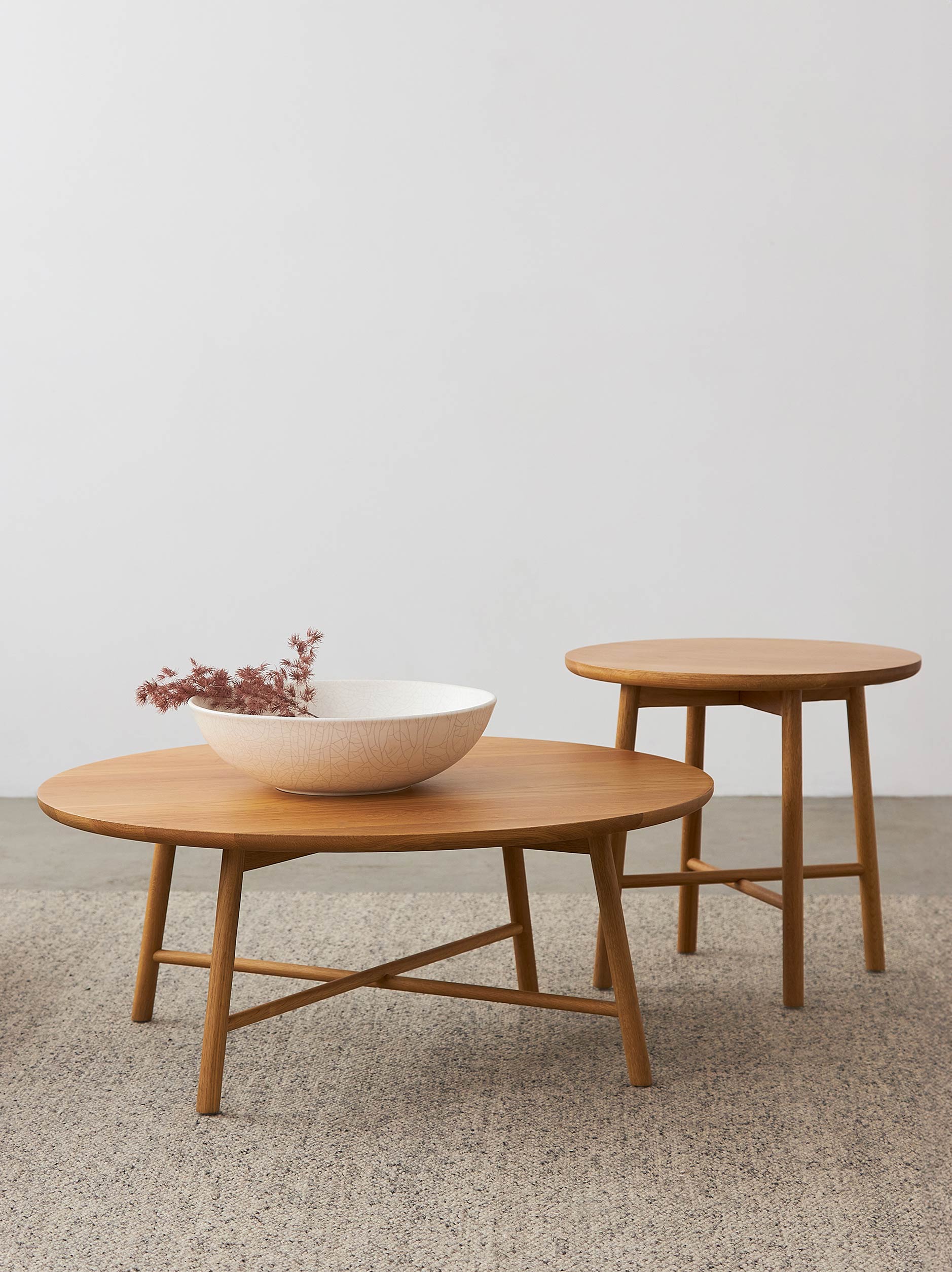 Radial Round Coffee Table Oak / One Size