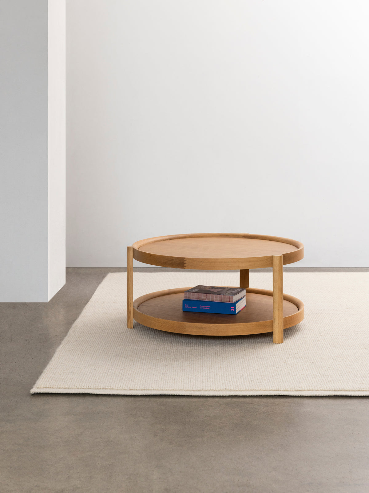 Column Coffee Table Oak/Plywood / One Size