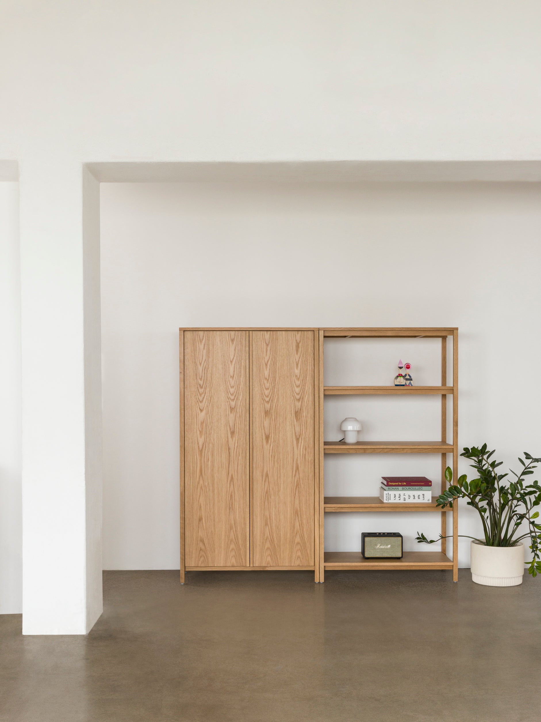 Craft Open Shelf Oak / High
