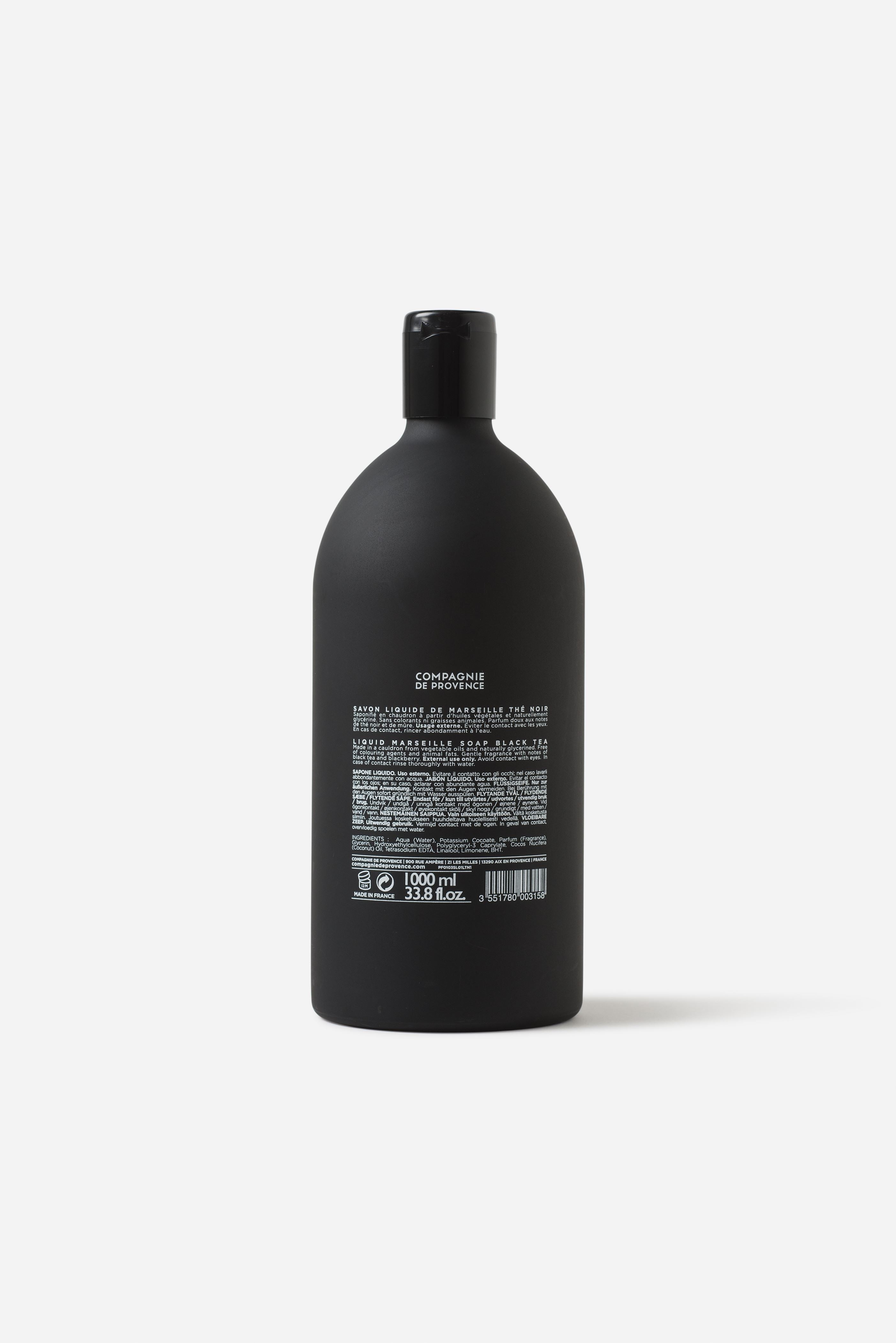Black & White Liquid Marseille Soap Refill Black Tea / 1L