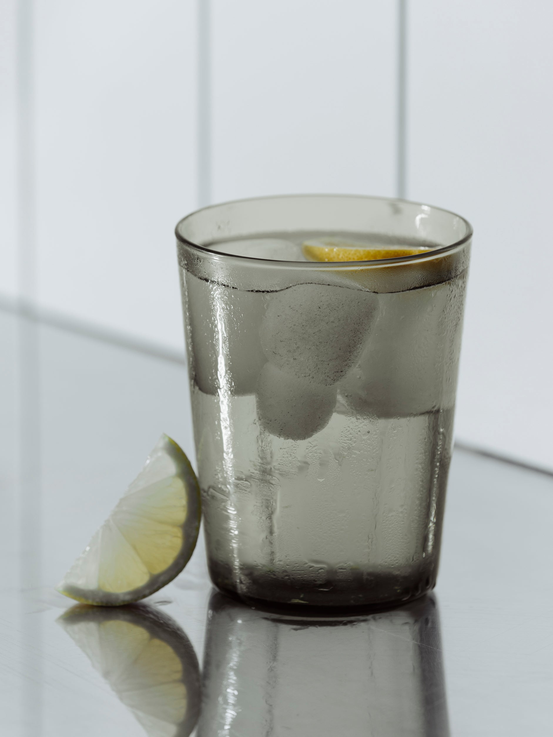 Glass Tumbler Set/4 Charcoal / 500ml