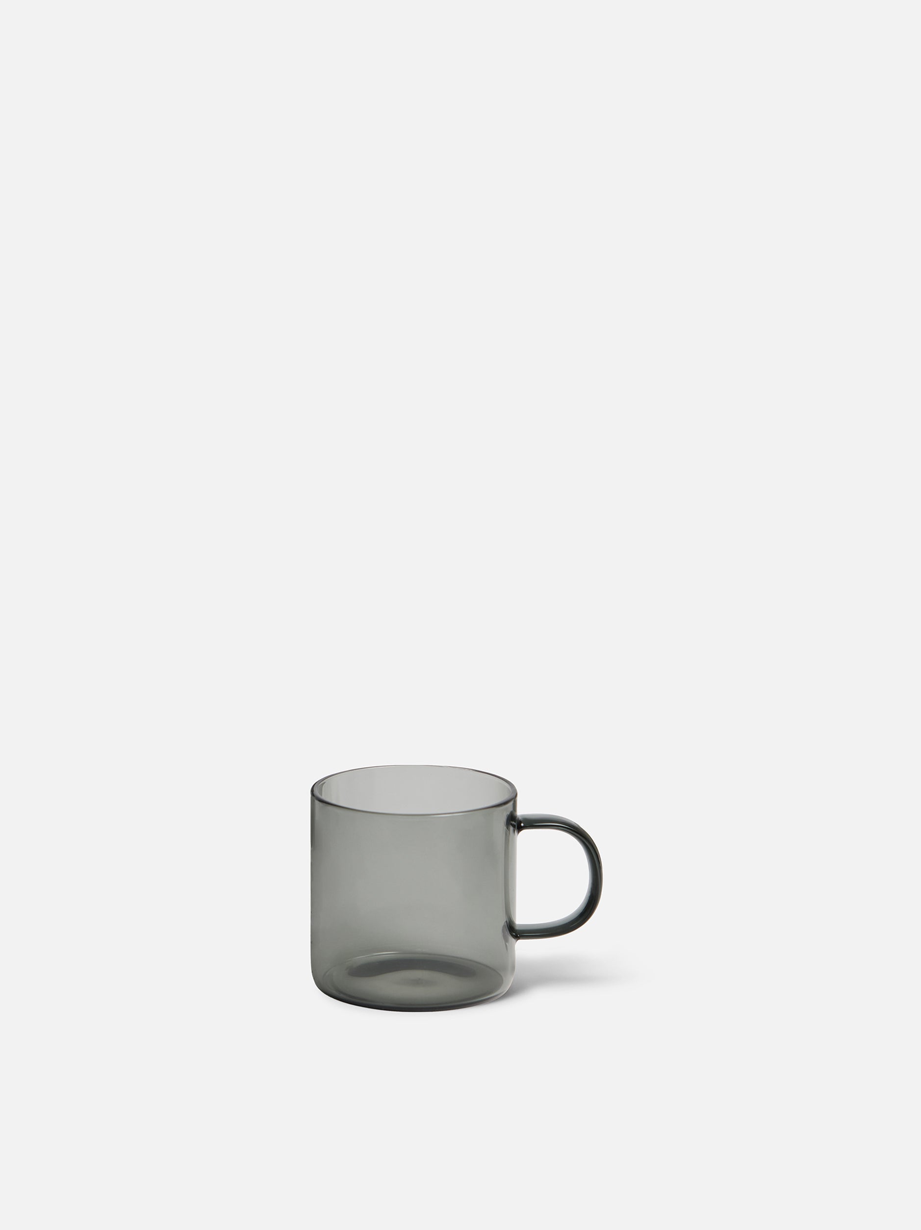 Glass Mug Set/4 Charcoal / 300ml
