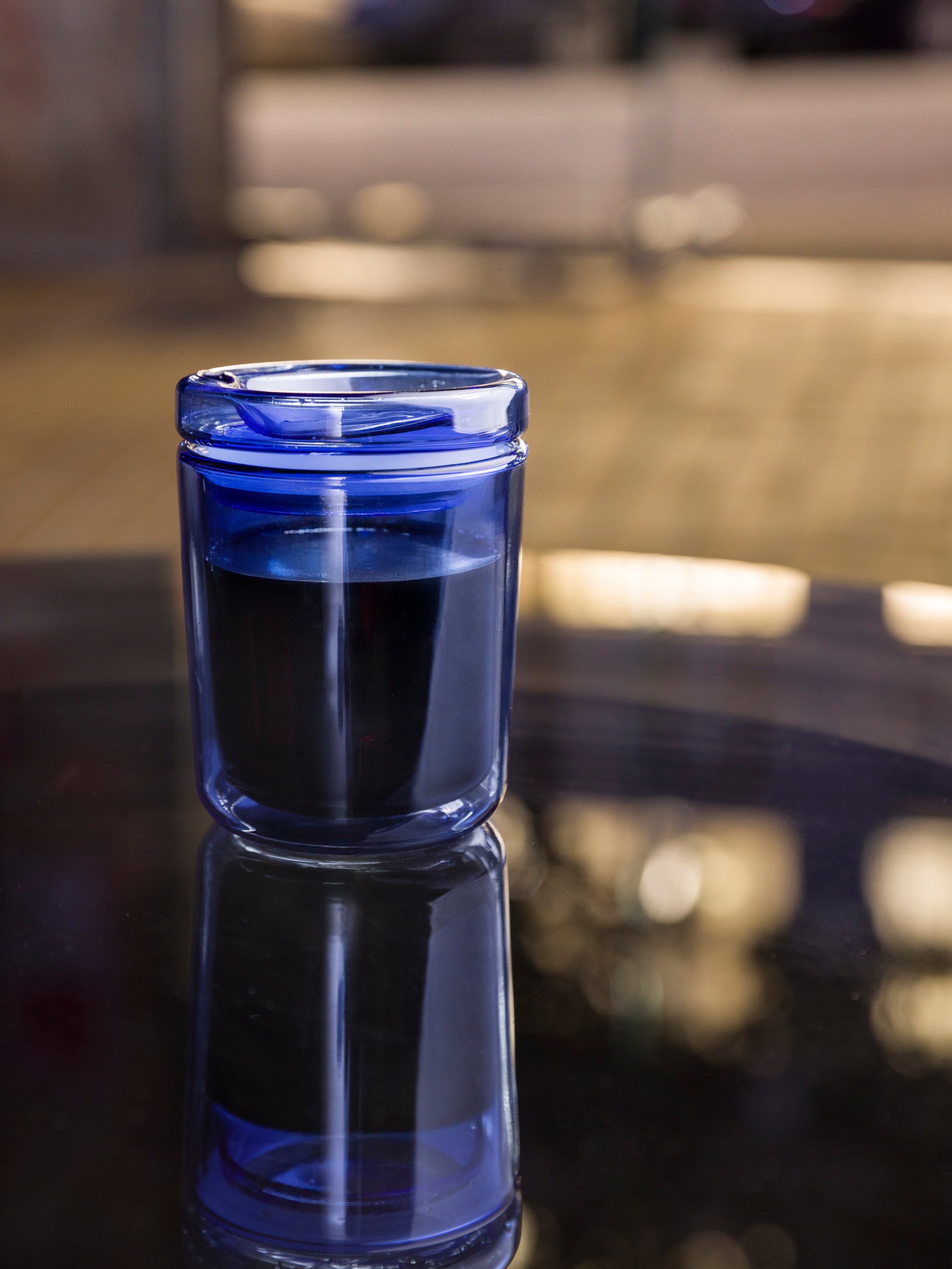 Glass Travel Cup Cobalt / 260ml