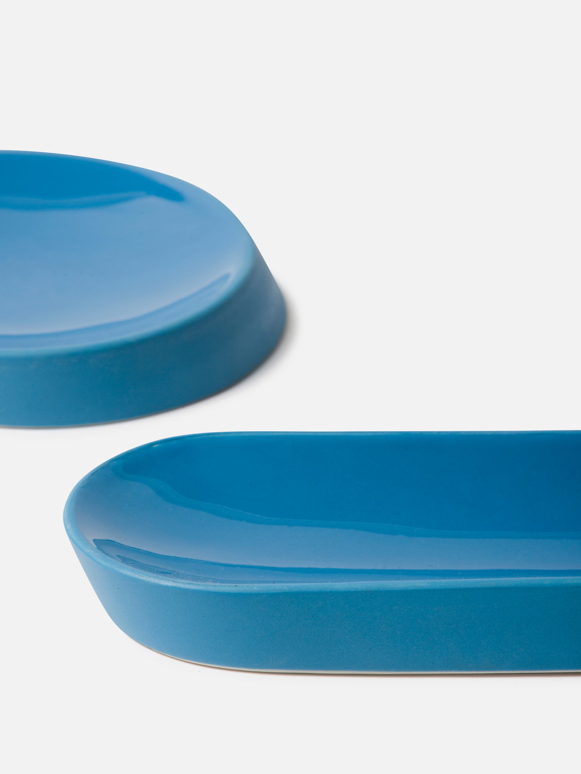Oblique Tray Azure Blue / Small