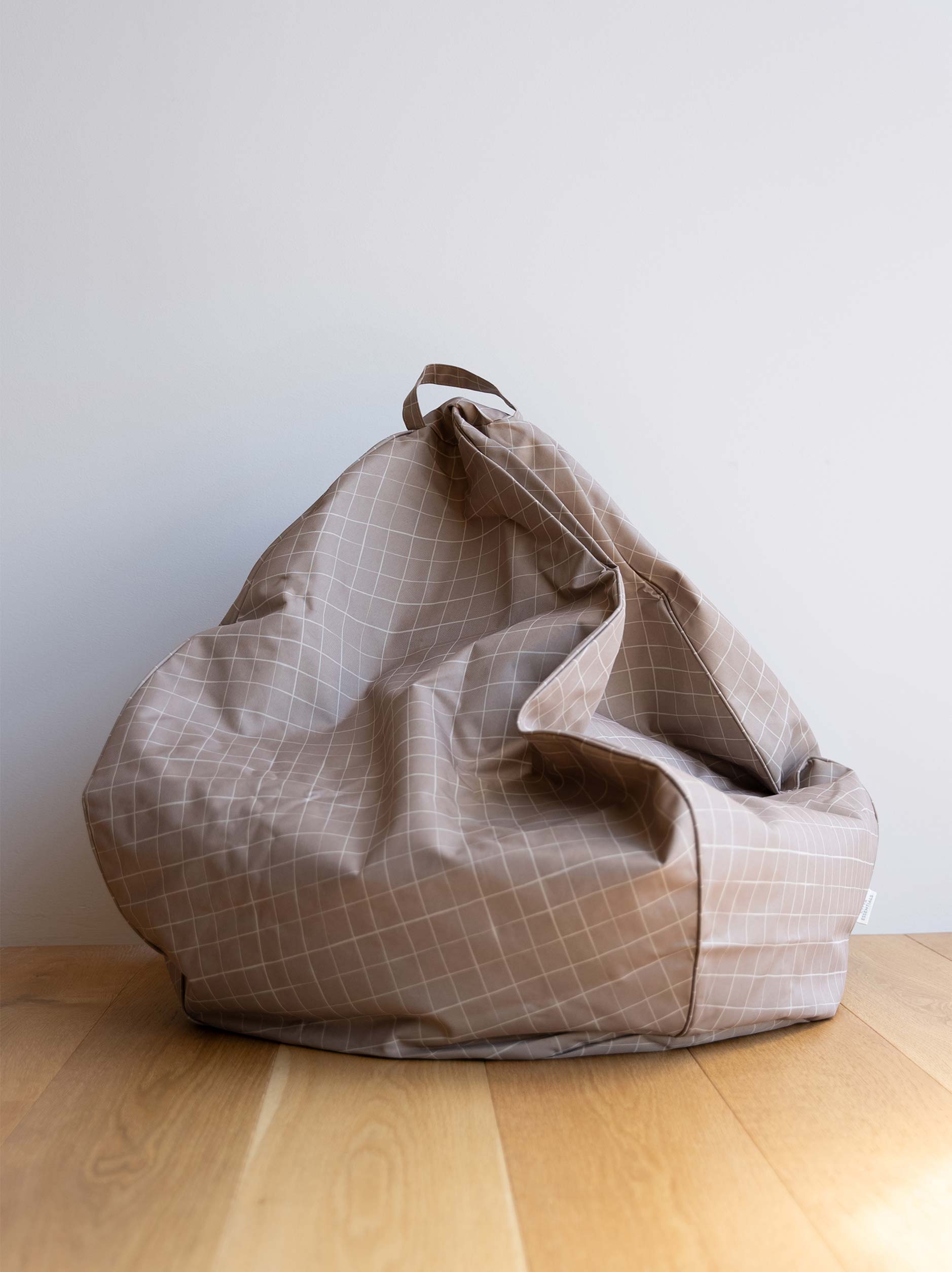 Grid Bean Bag Taupe/Cream / 300L
