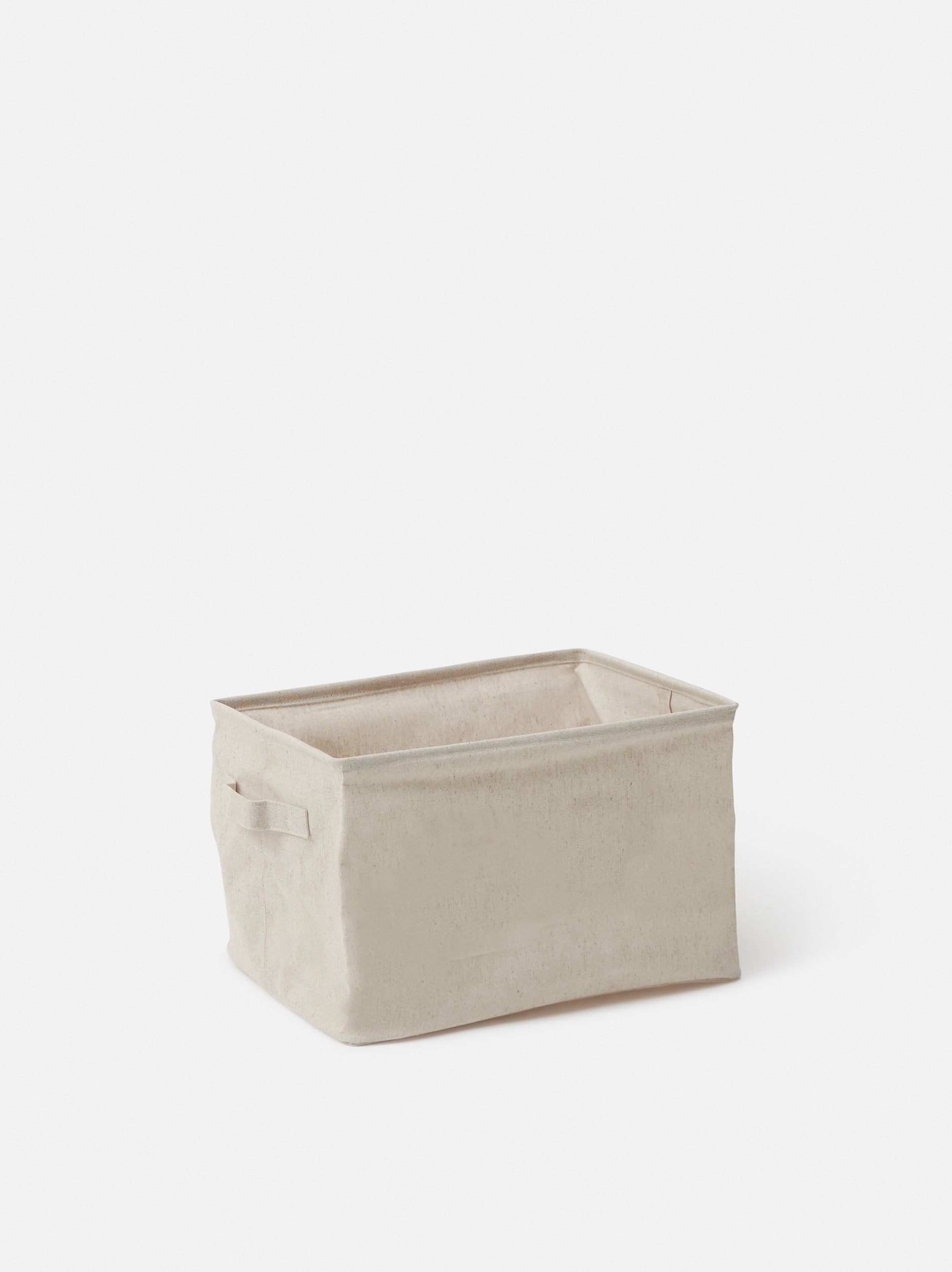Collapsible Canvas Storage Basket Natural / Medium