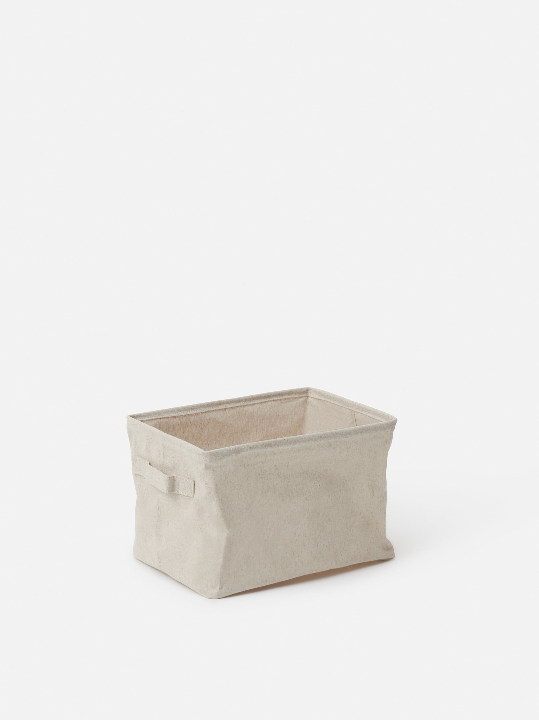 Collapsible Canvas Storage Basket Natural / Small