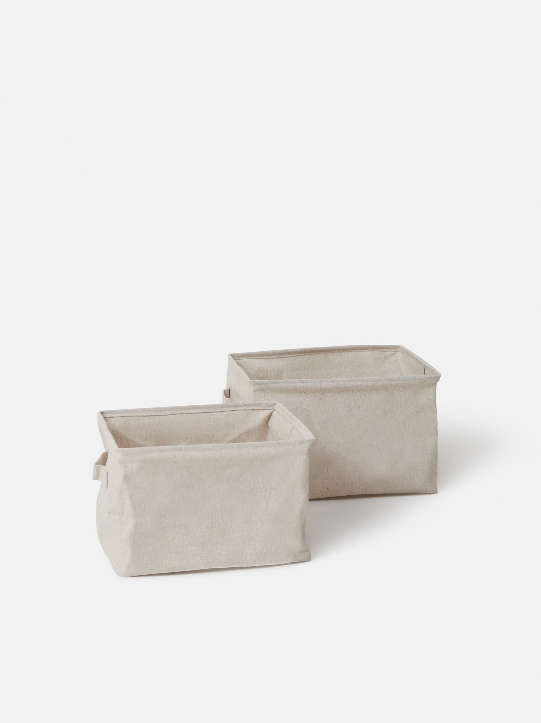 Collapsible Canvas Storage Basket Natural / Small