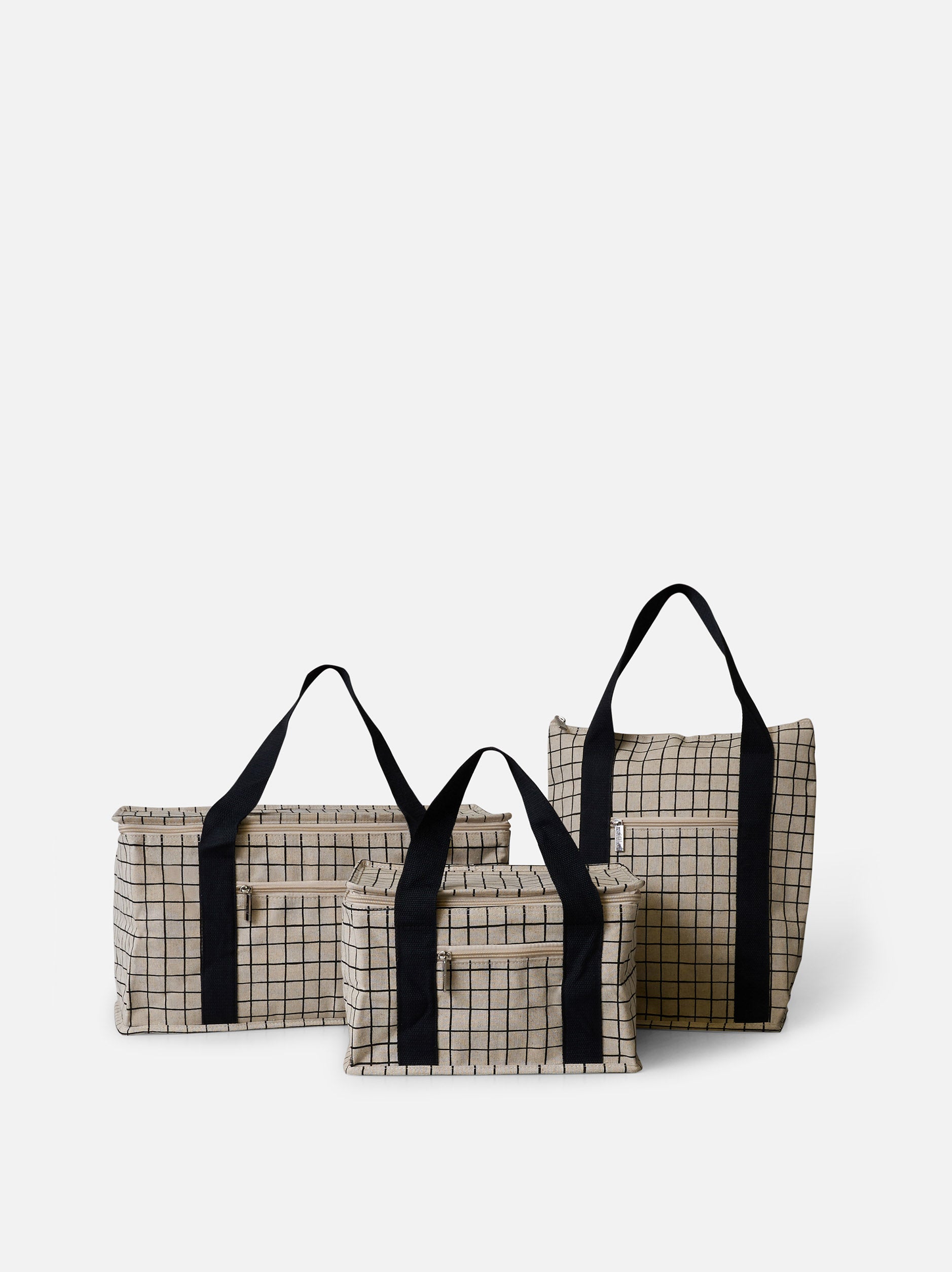 Grid Cooler Bag Natural / Large