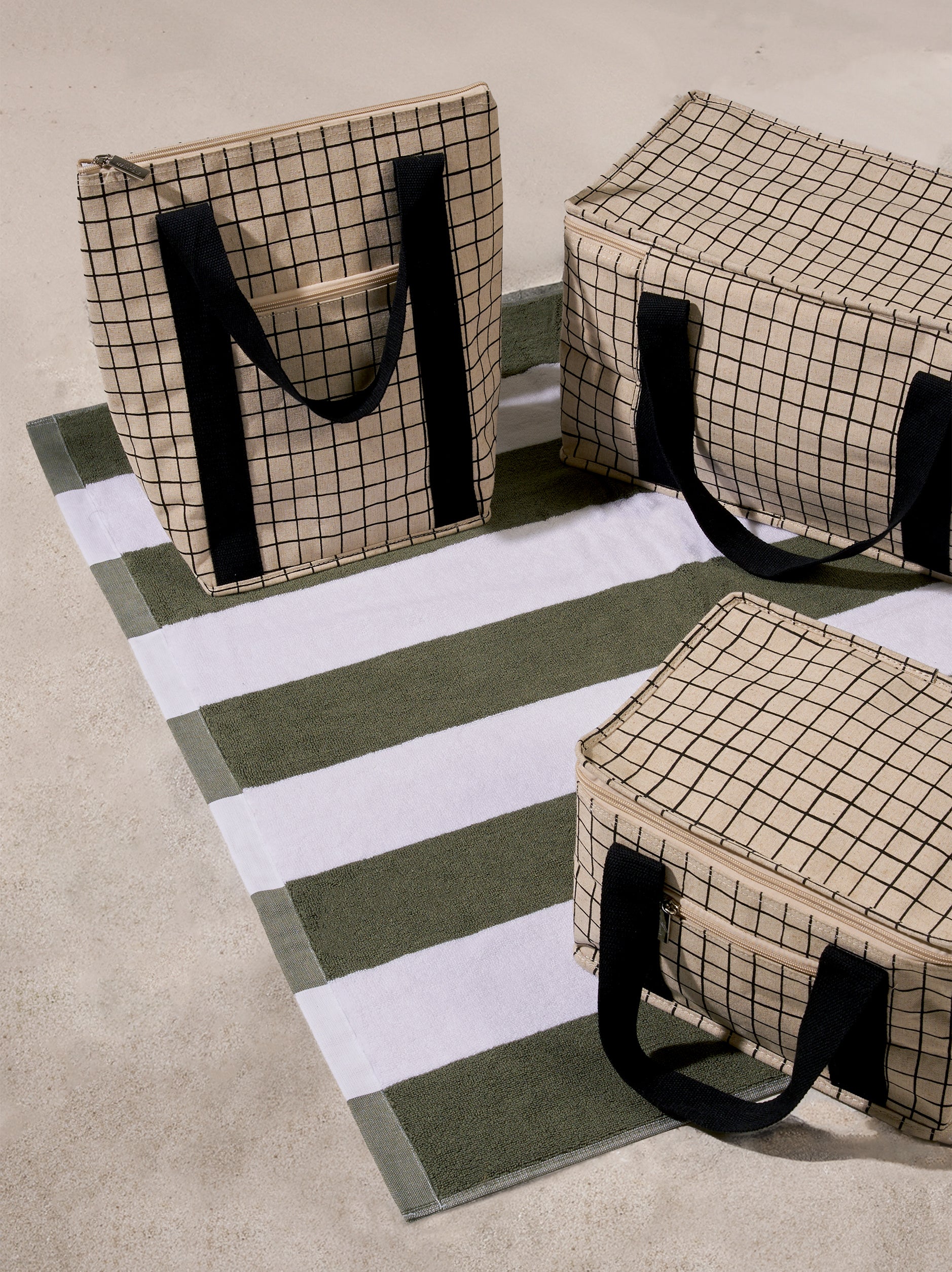 Grid Cooler Bag Natural / Small