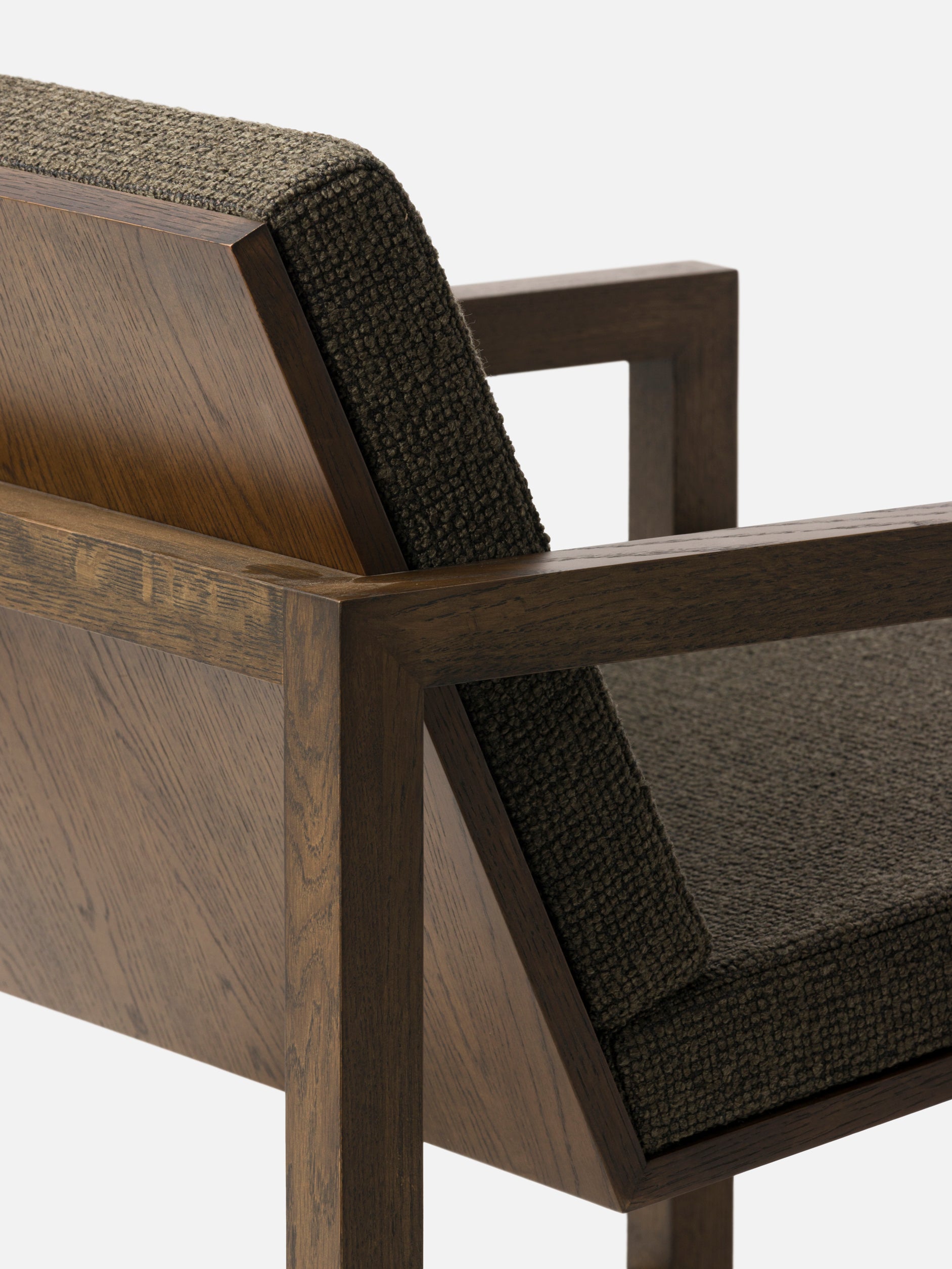 Framed Armchair Smoked Oak/Riverstone None / None