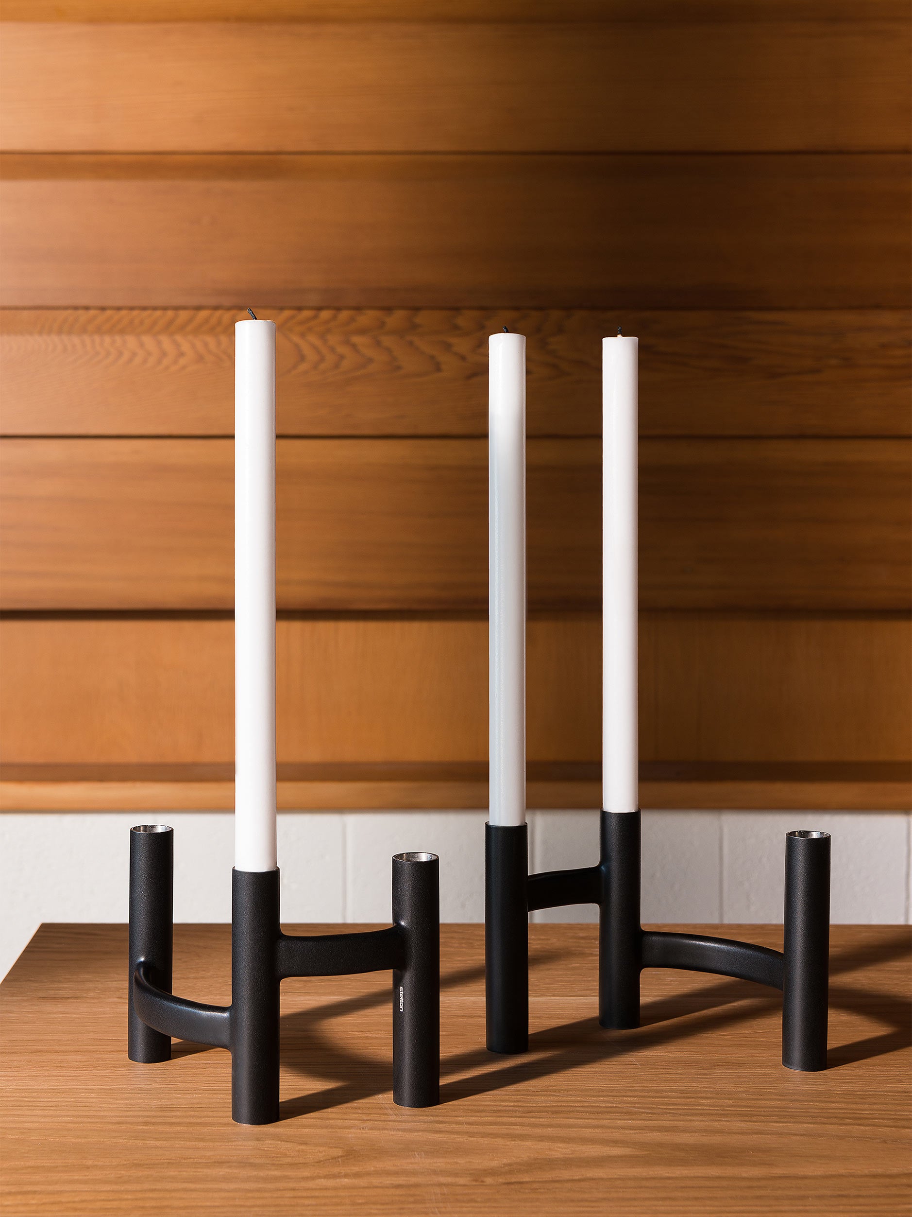 Stelton Ora Three-Branch Candleholder Black / One Size