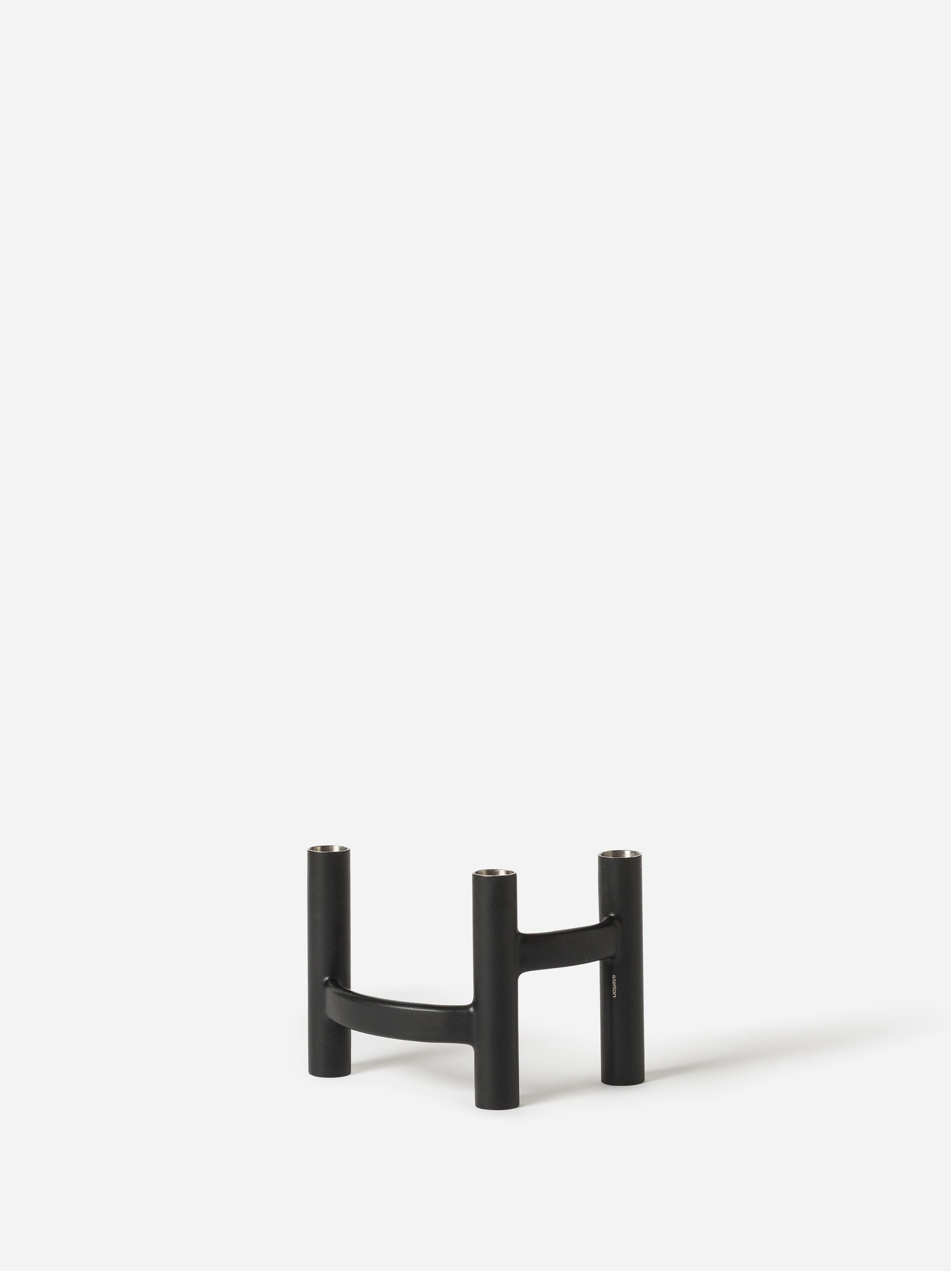 Stelton Ora Three-Branch Candleholder Black / One Size