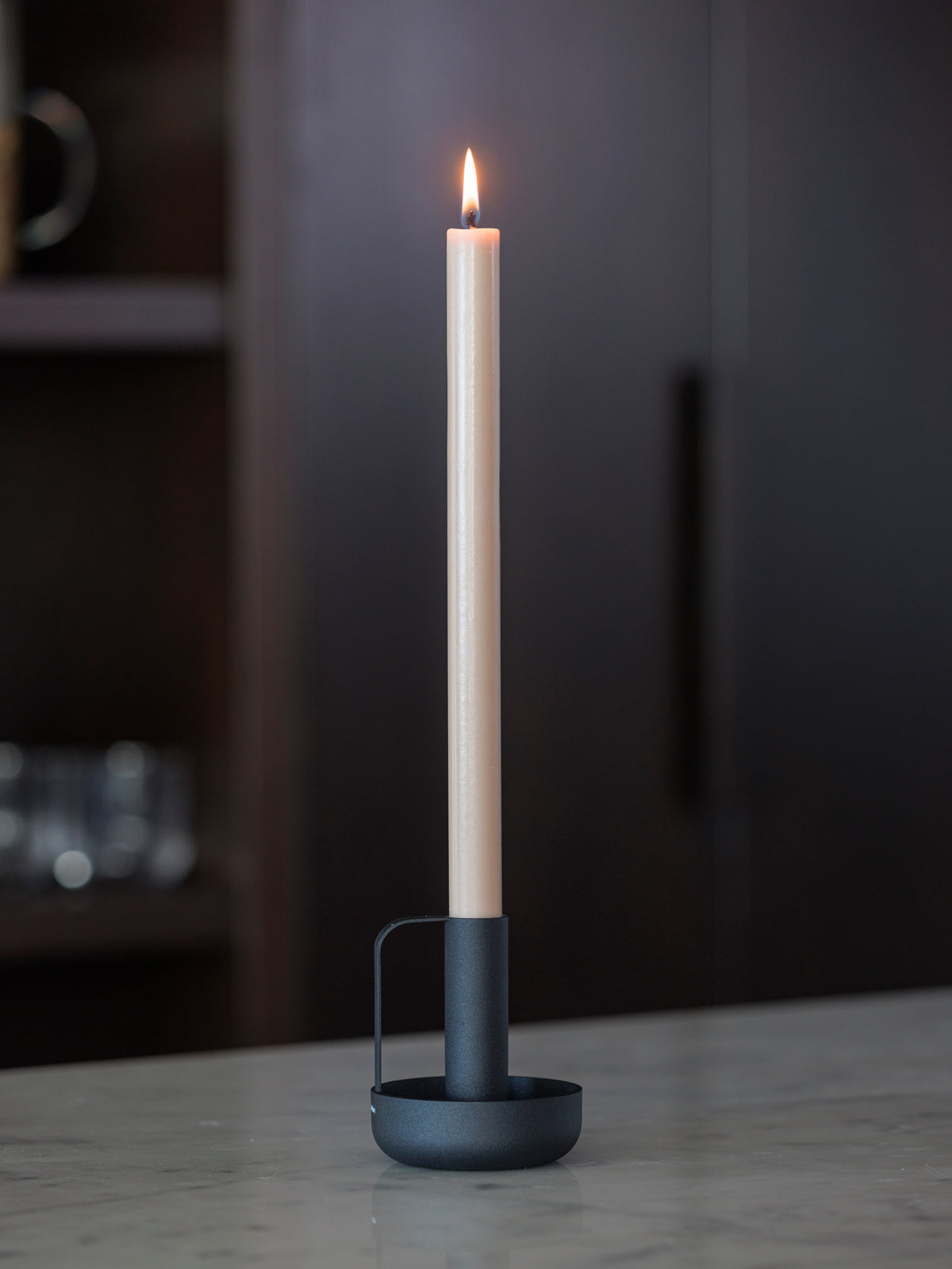 Stelton Ida Candle Holder Black / One Size