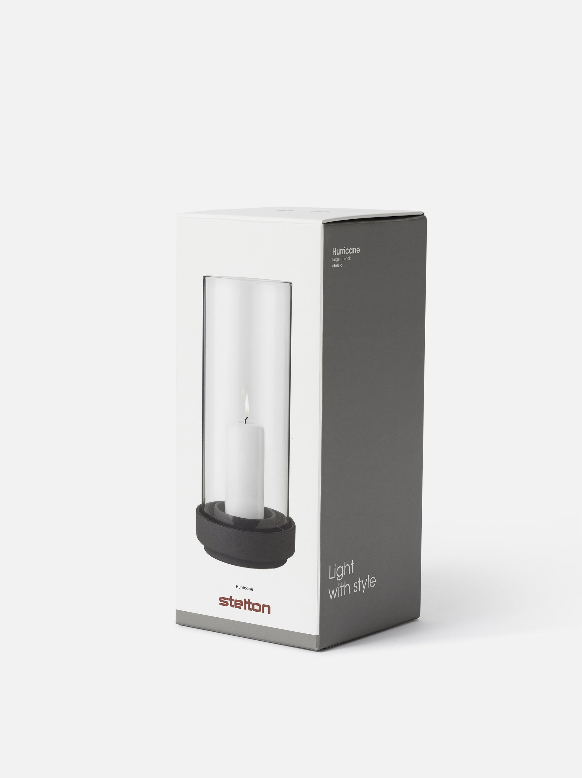 Stelton Classic Hurricane Lamp Black / Large