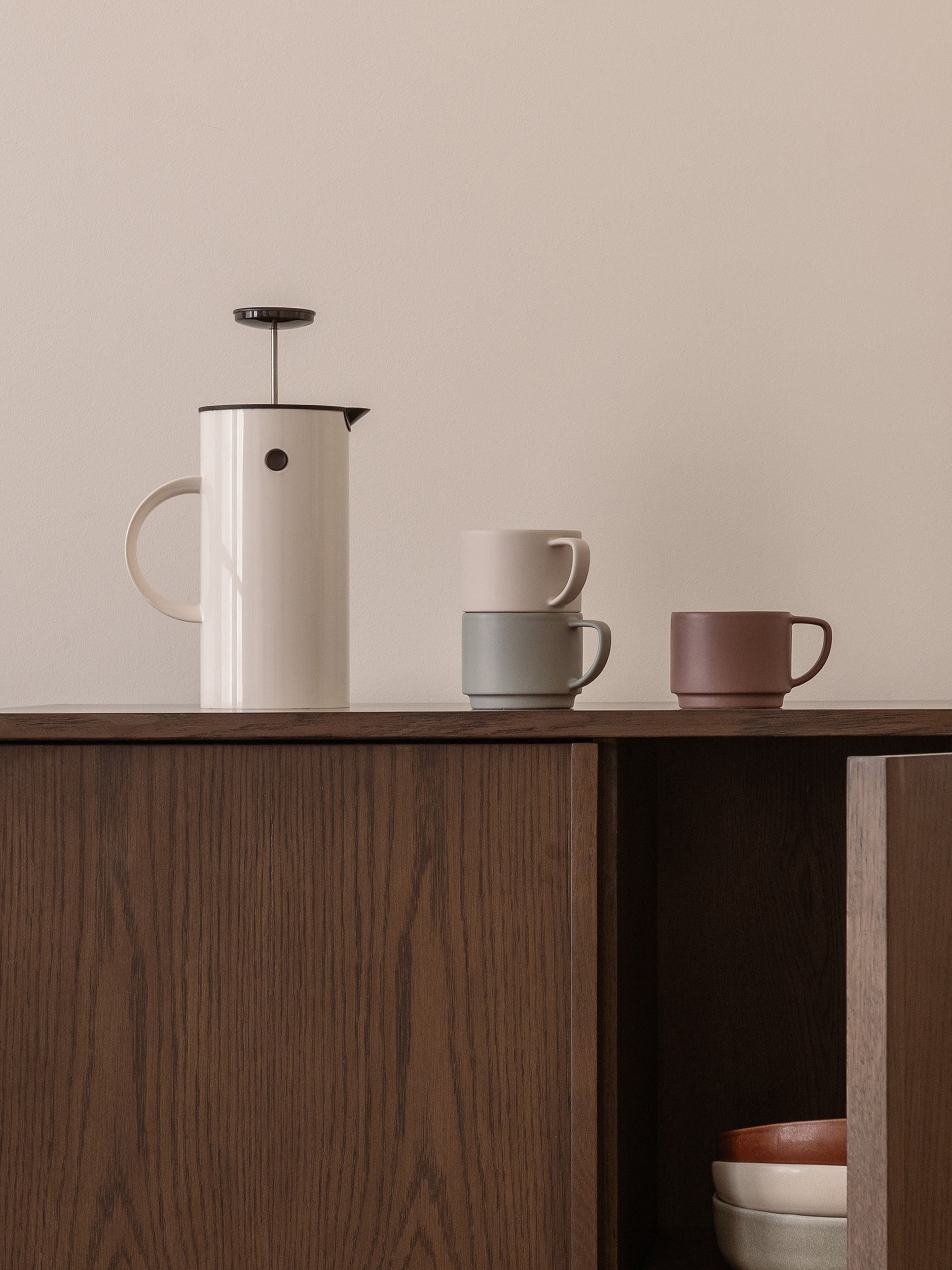 Stelton EM French Press Coffee Maker White / 1L