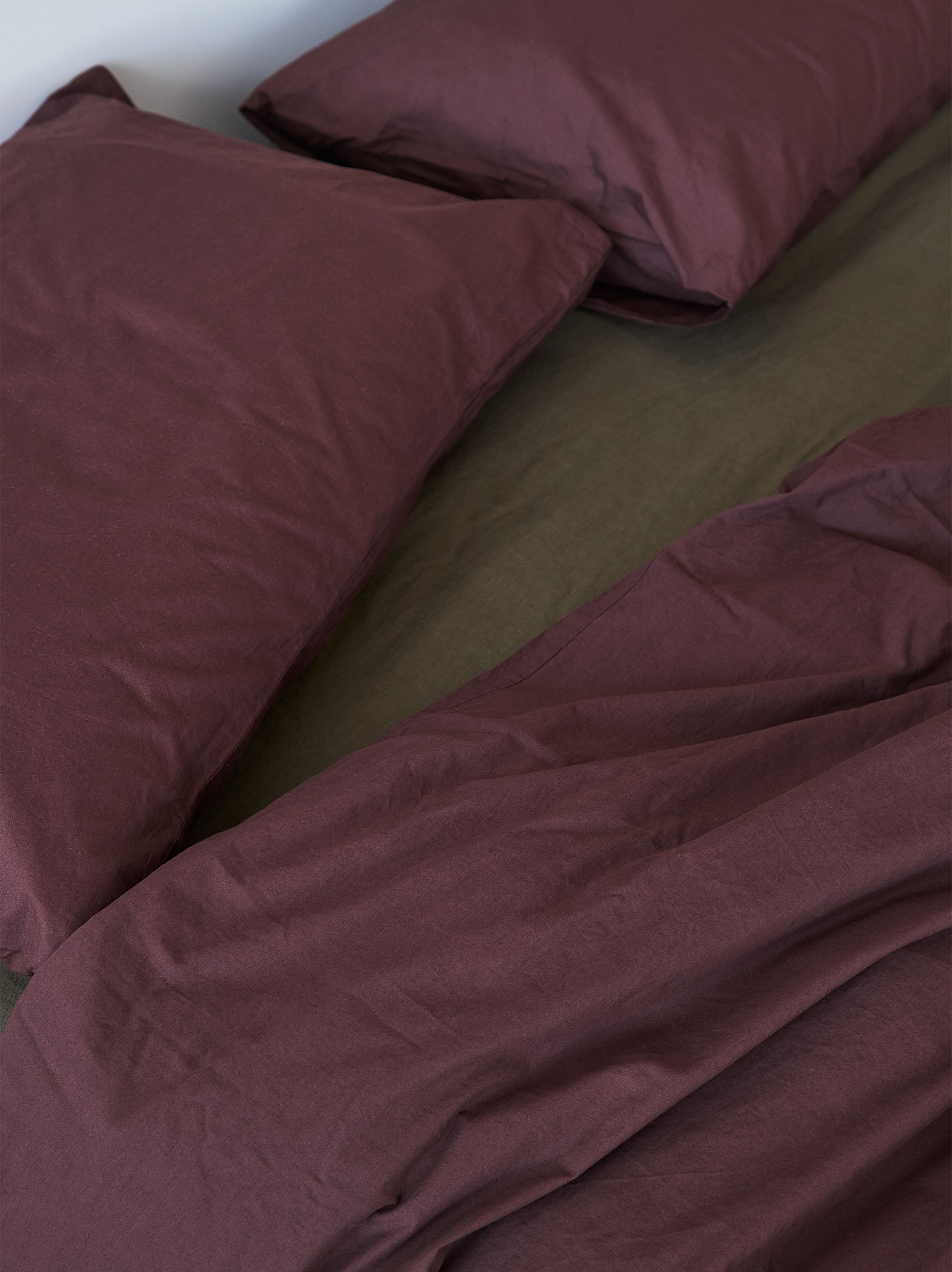 Mulberry Organic Cotton Duvet Cover Mulberry / Queen