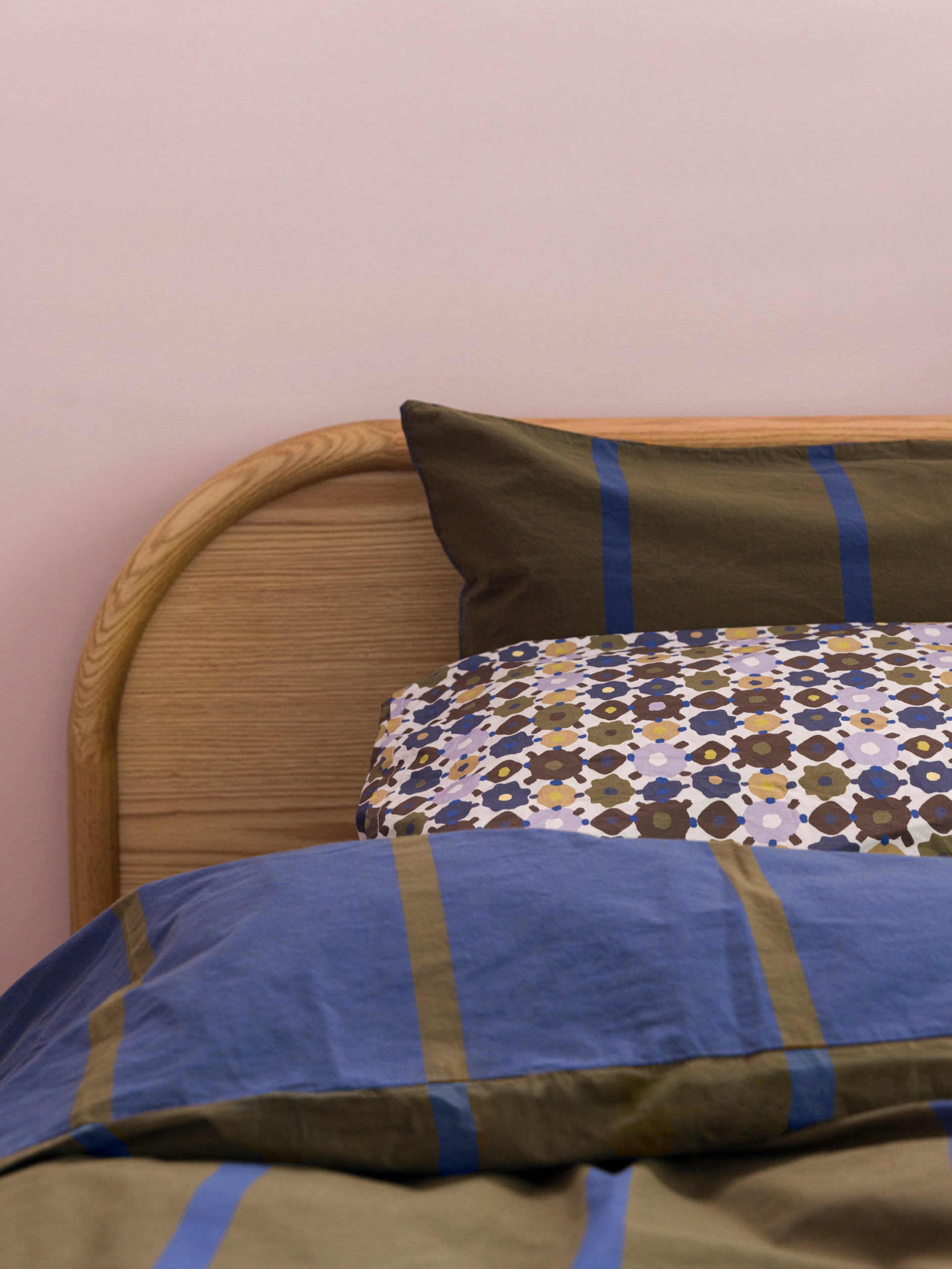 Duo Duvet Cover Ivy/Aegean / Queen