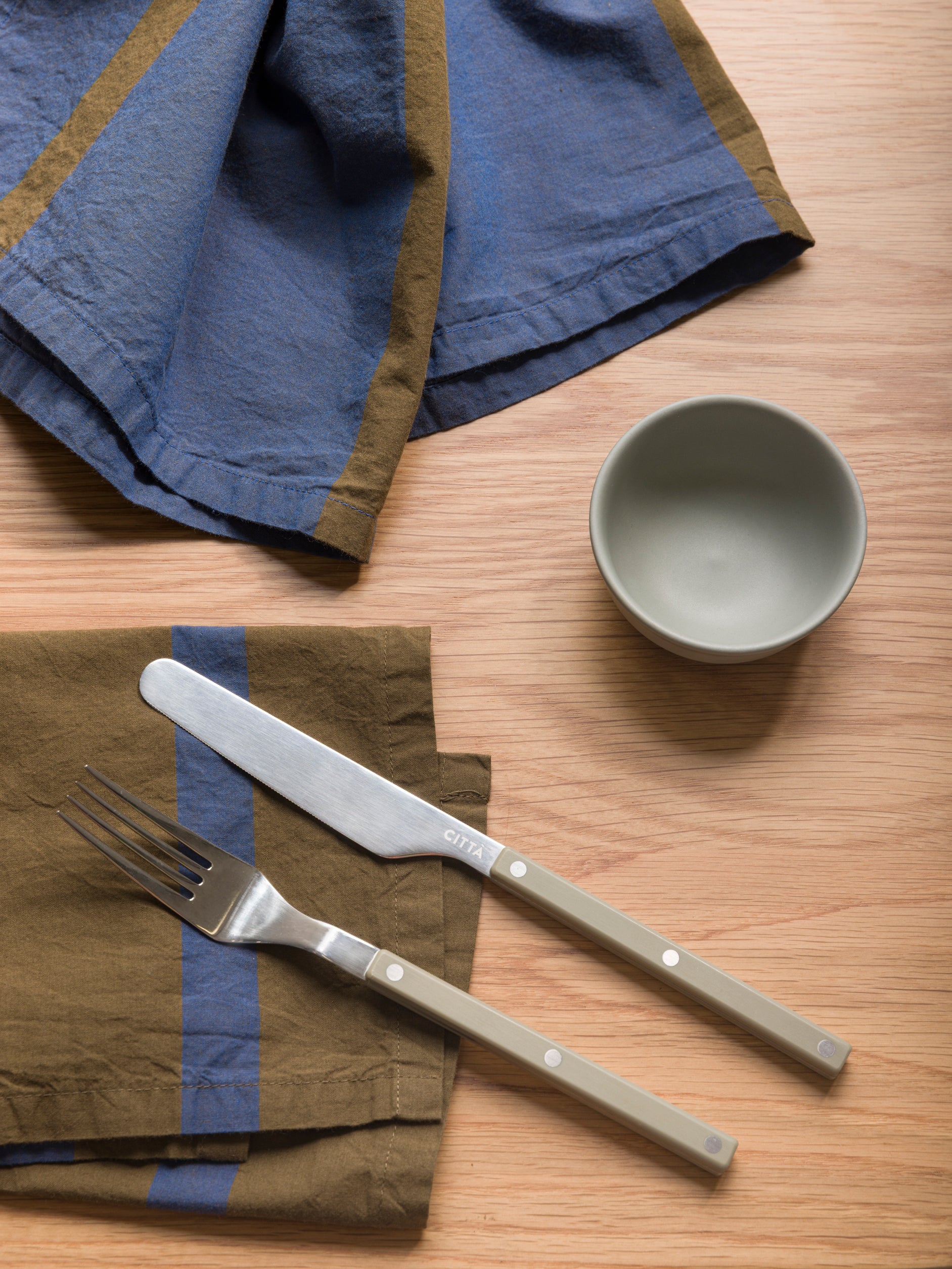 Duo Napkin Aegean/Ivy / 45x45