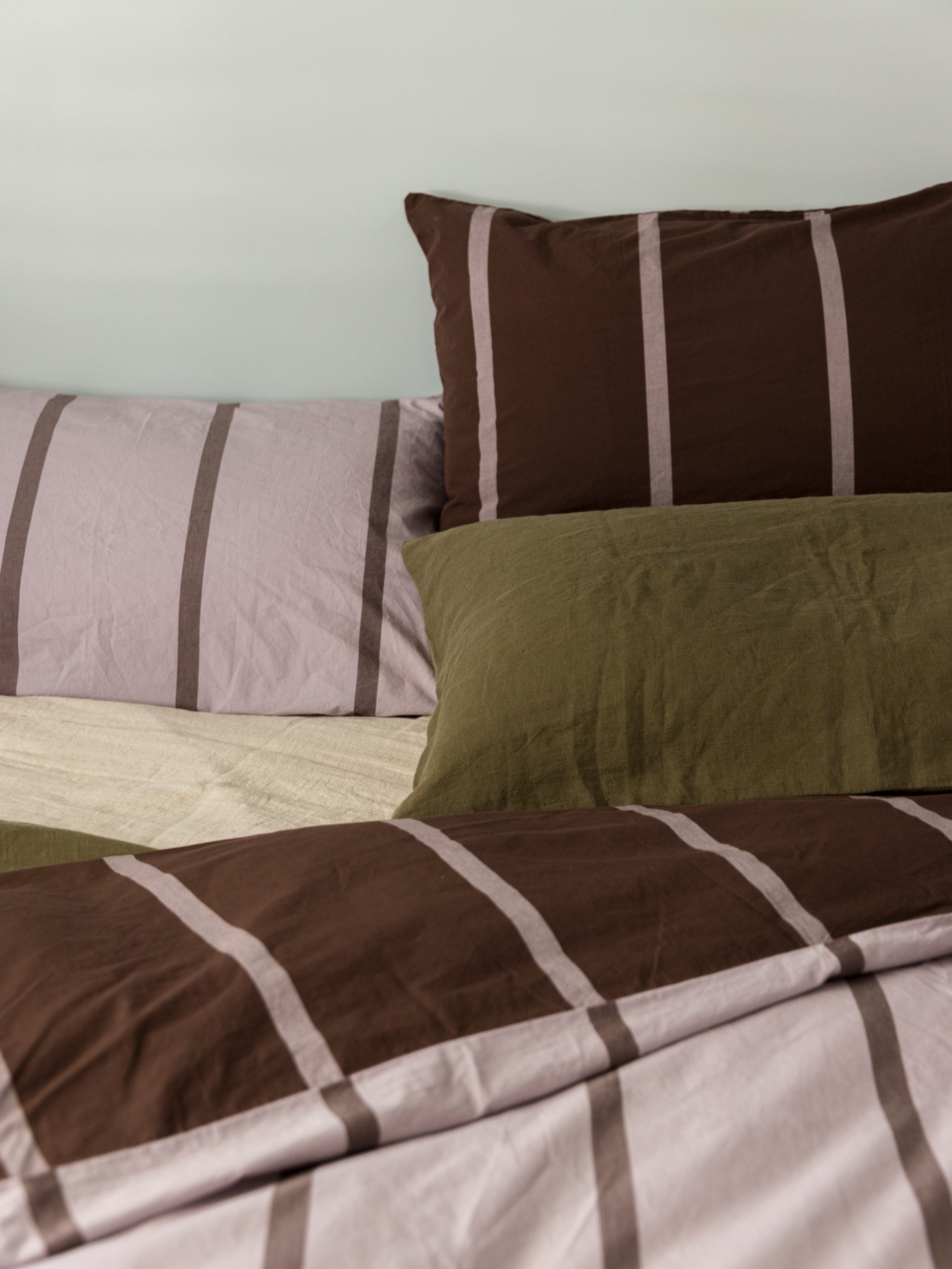 Duo Euro Pillowcase Rye/Pansy / European Pillowcase