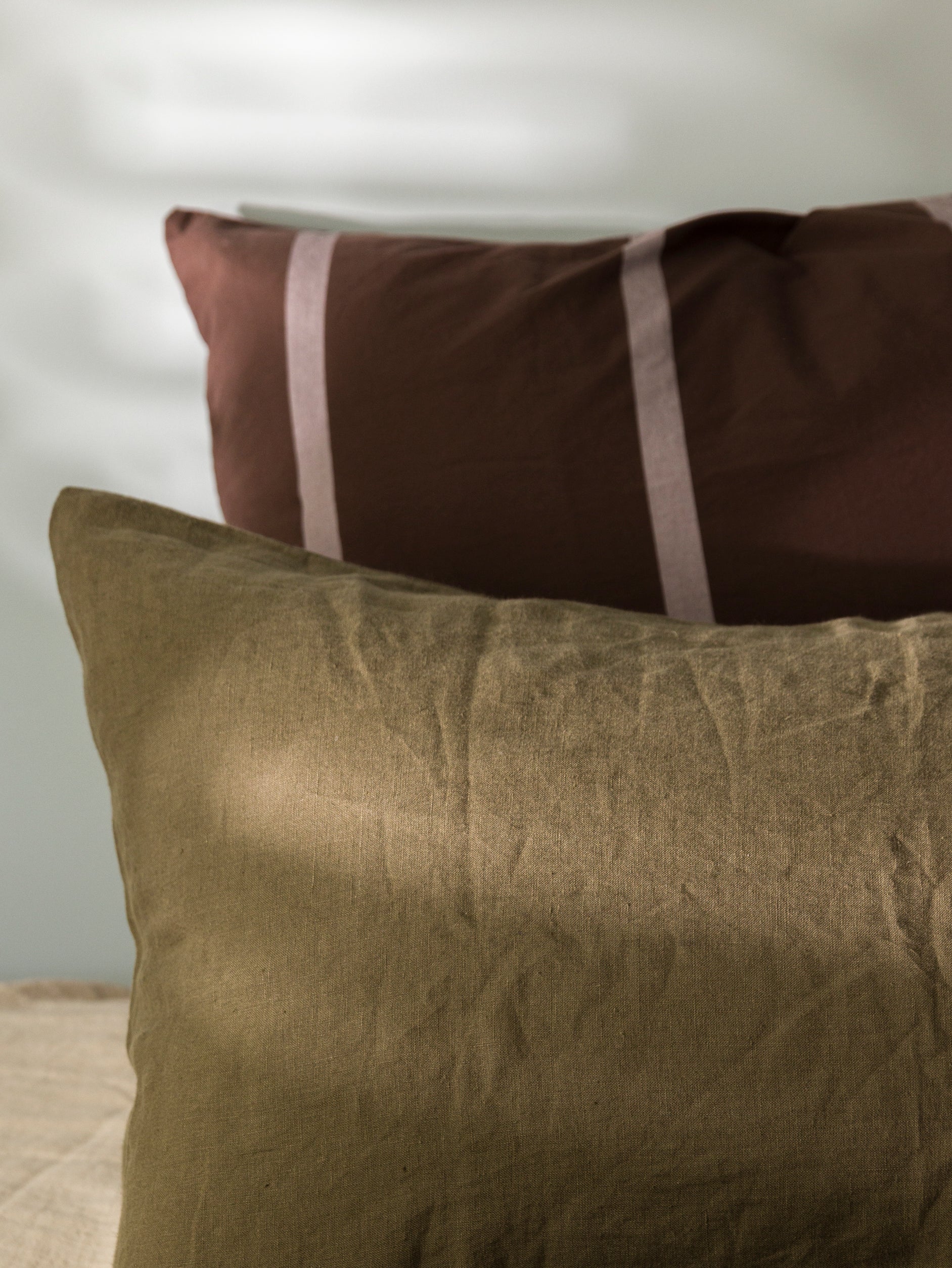Duo Euro Pillowcase Rye/Pansy / European Pillowcase