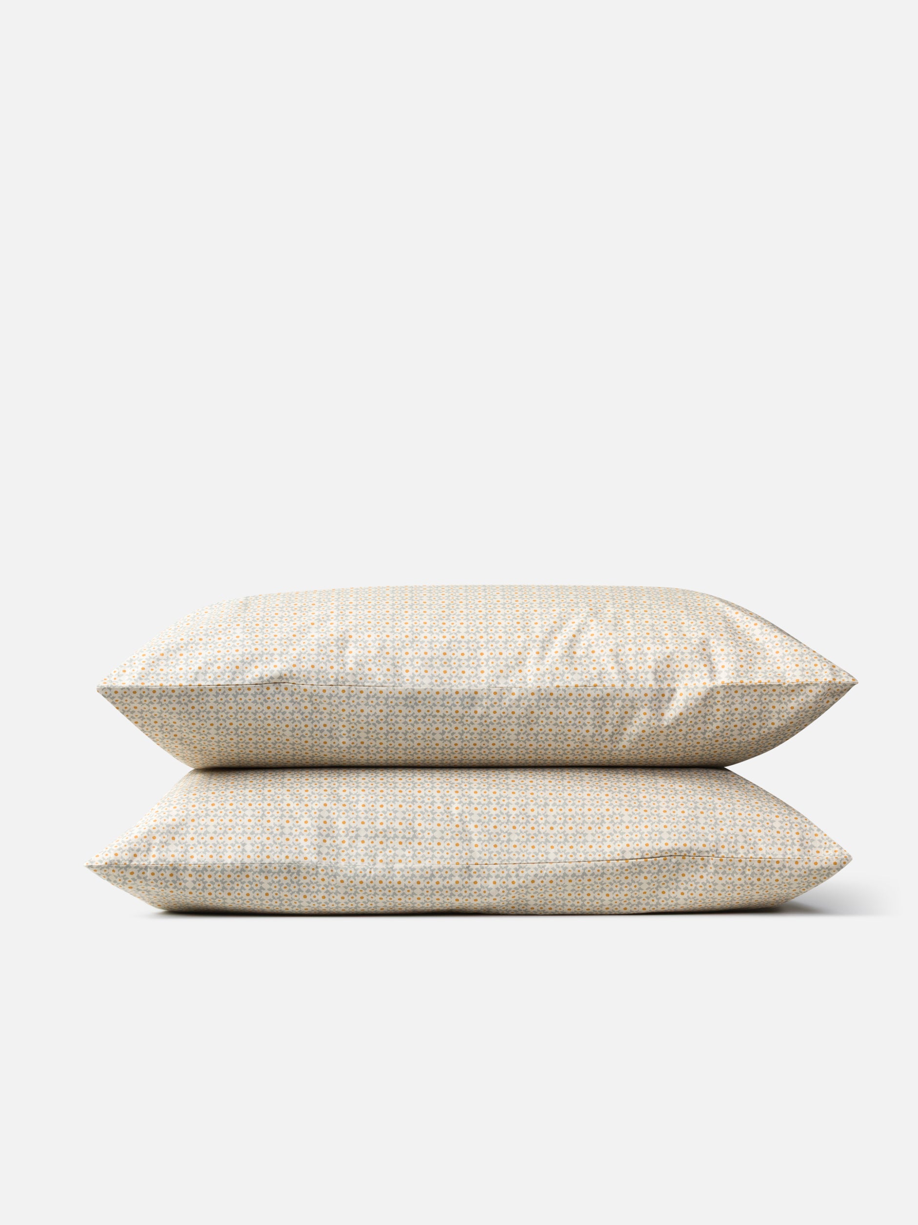 Porto Organic Cotton Pillowcase Pair Cloud/Pumpkin / Pillowcase Pair